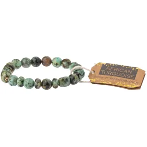 Stone Stacking Bracelet: African Turquoise