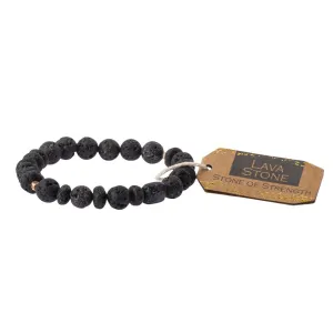 Stone Stacking Bracelet: Lava Stone