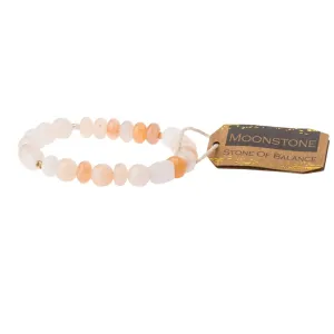 Stone Stacking Bracelet: Moonstone