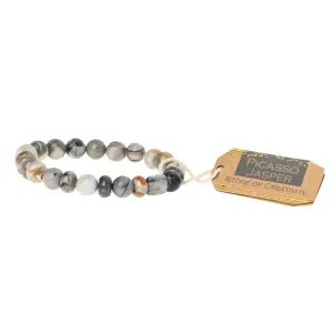 Stone Stacking Bracelet: Picasso Jasper