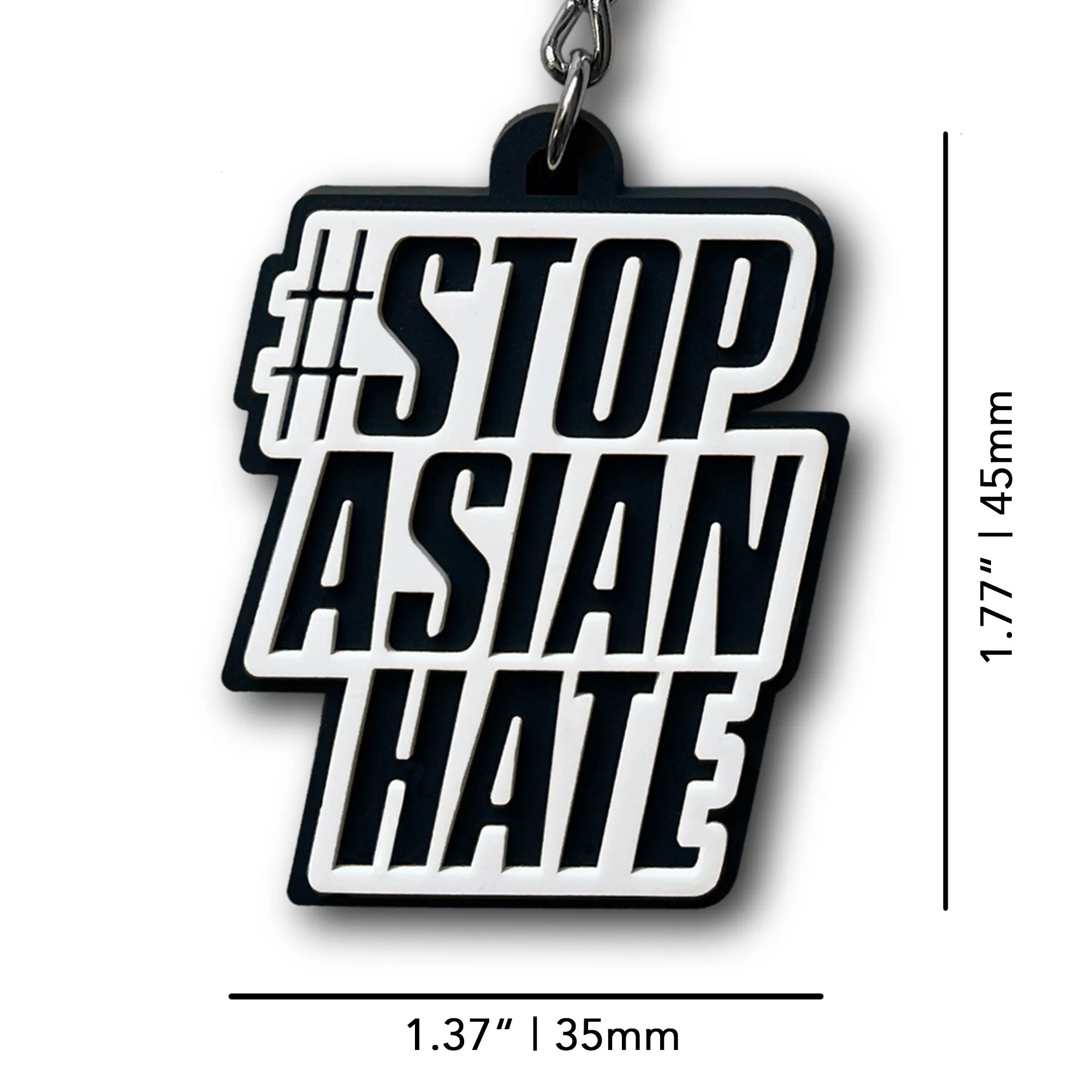 Stop Asian Hate | #StopAsianHate Soft PVC Keychain
