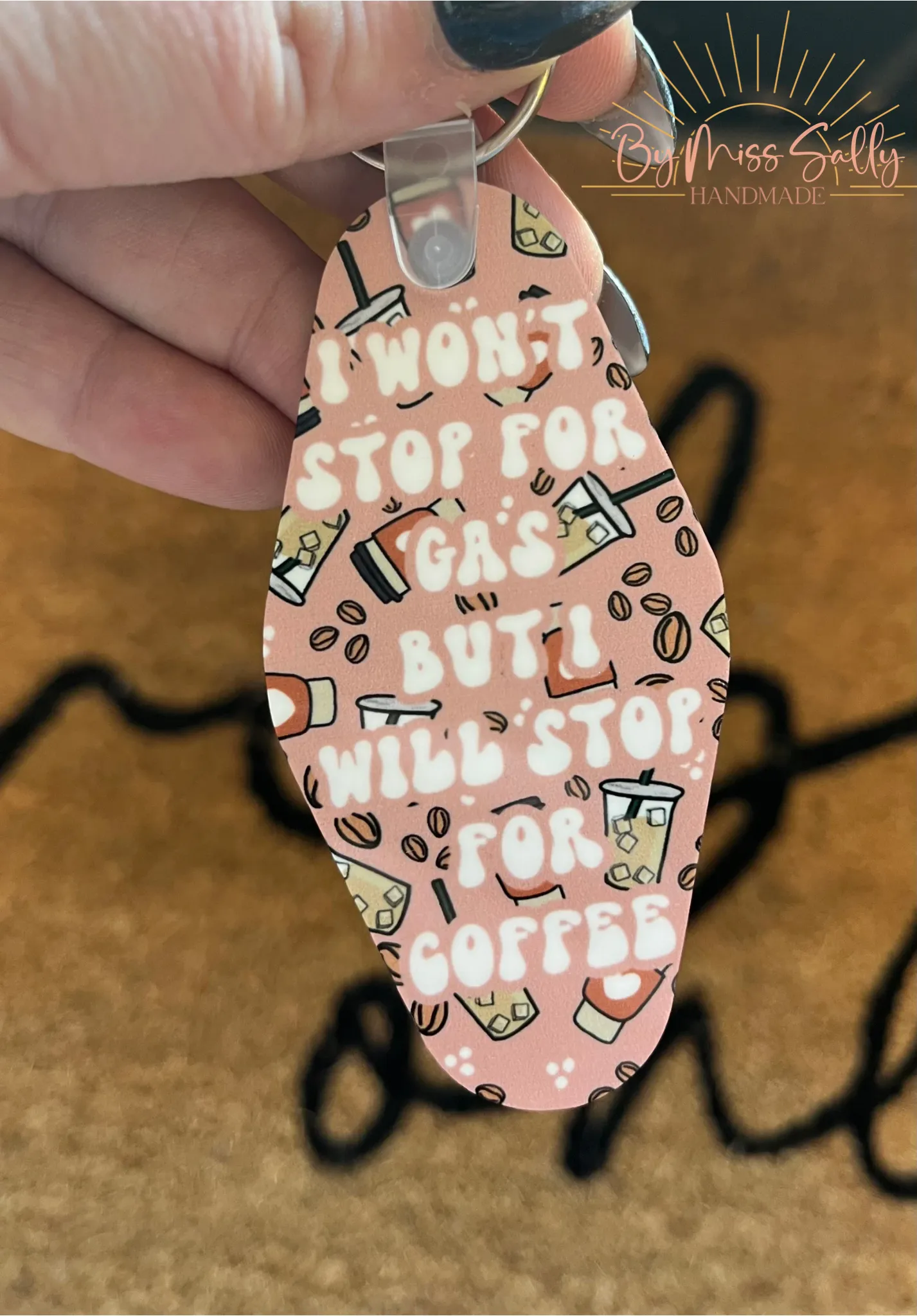 Stop for Coffee Keychain
