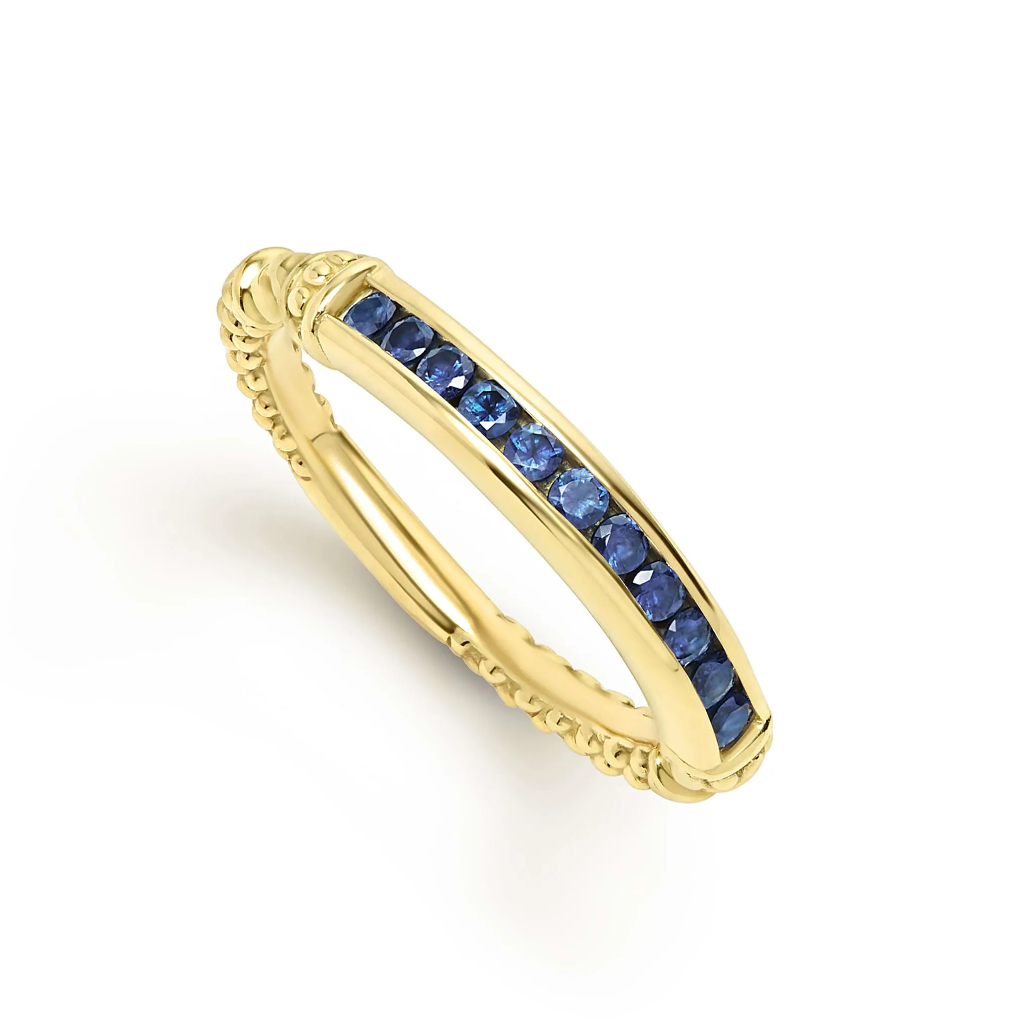 Studio 18K Gold Blue Sapphire Stacking Ring
