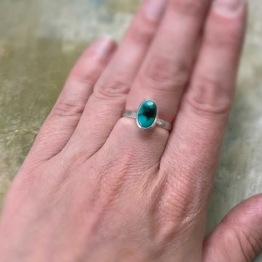 Sweetgrass Solitaire Ring #18