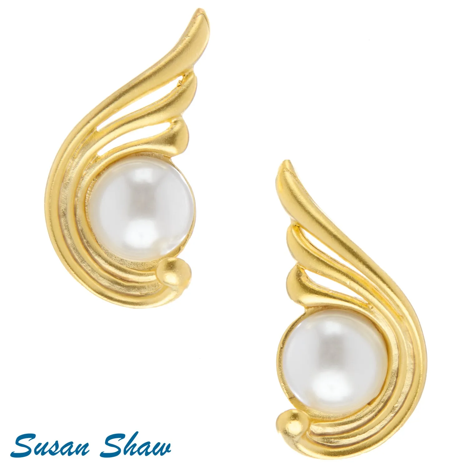 Swirl earrings stud post