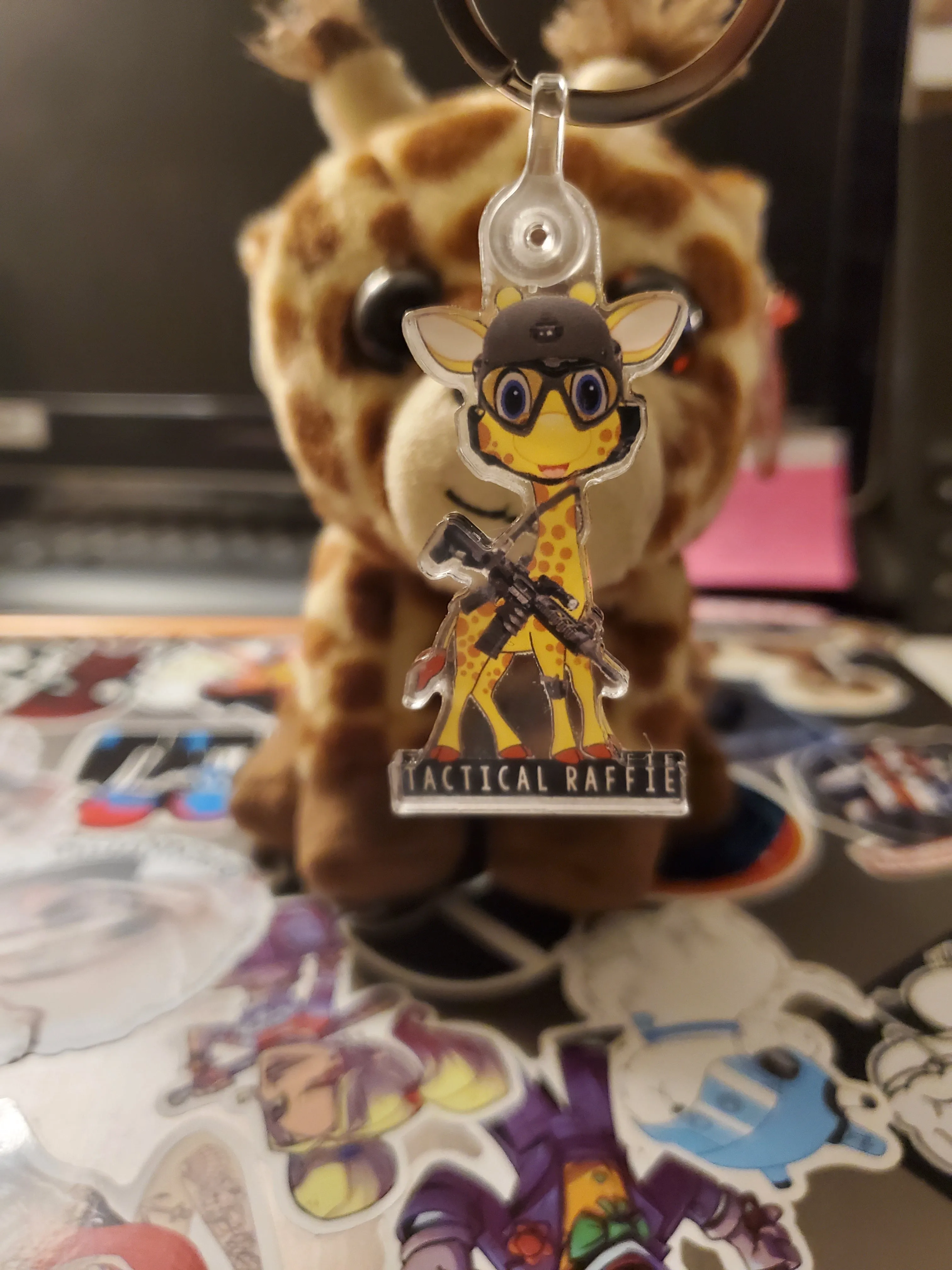 Tactical Raffie Keychain