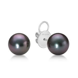 Tahitian Black Pearl Earrings