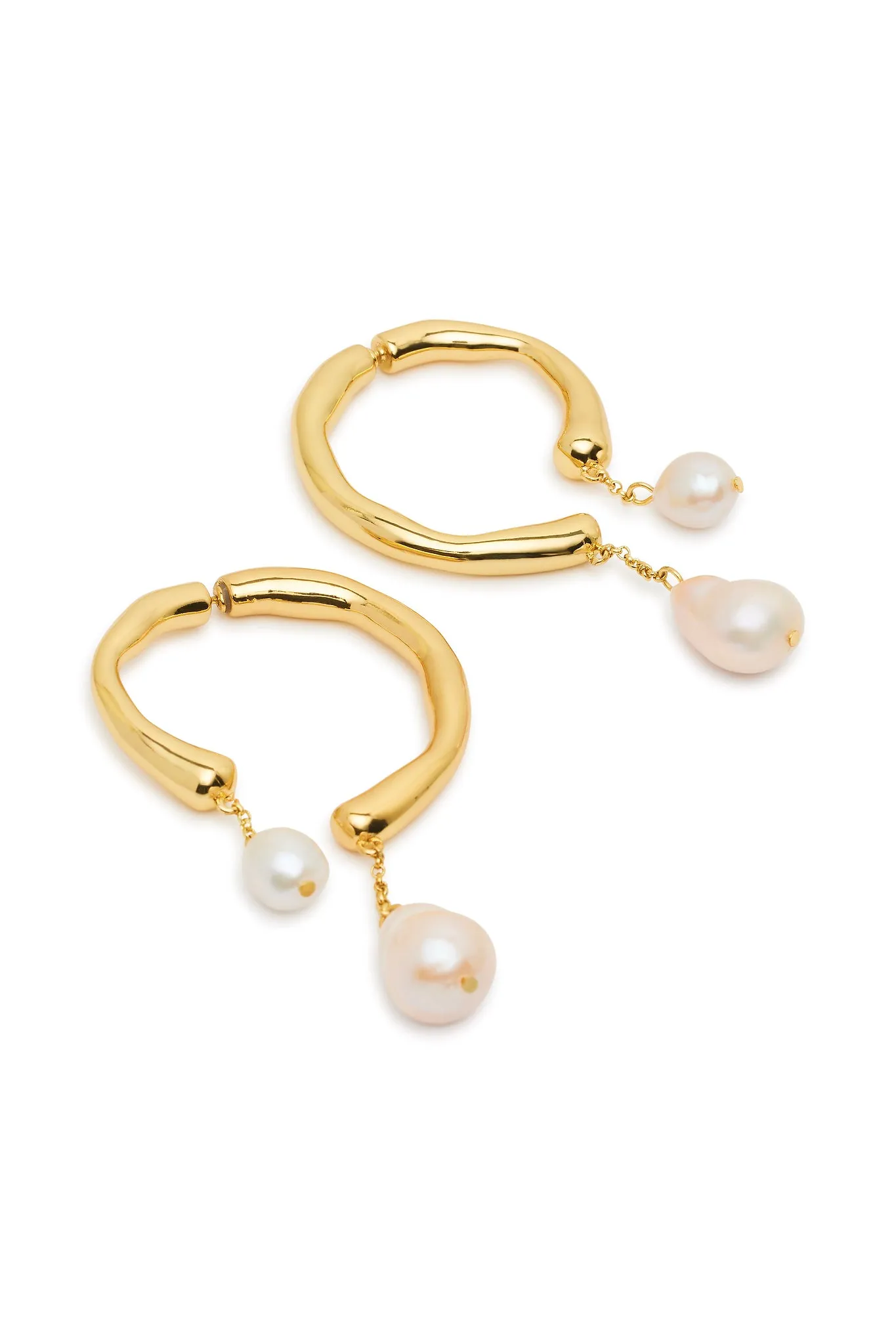 Talla Pearl Drop Hoop