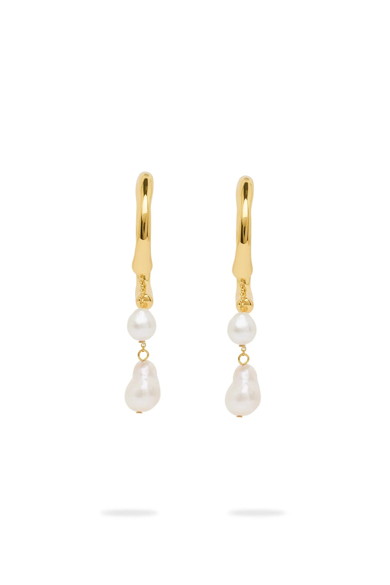 Talla Pearl Drop Hoop