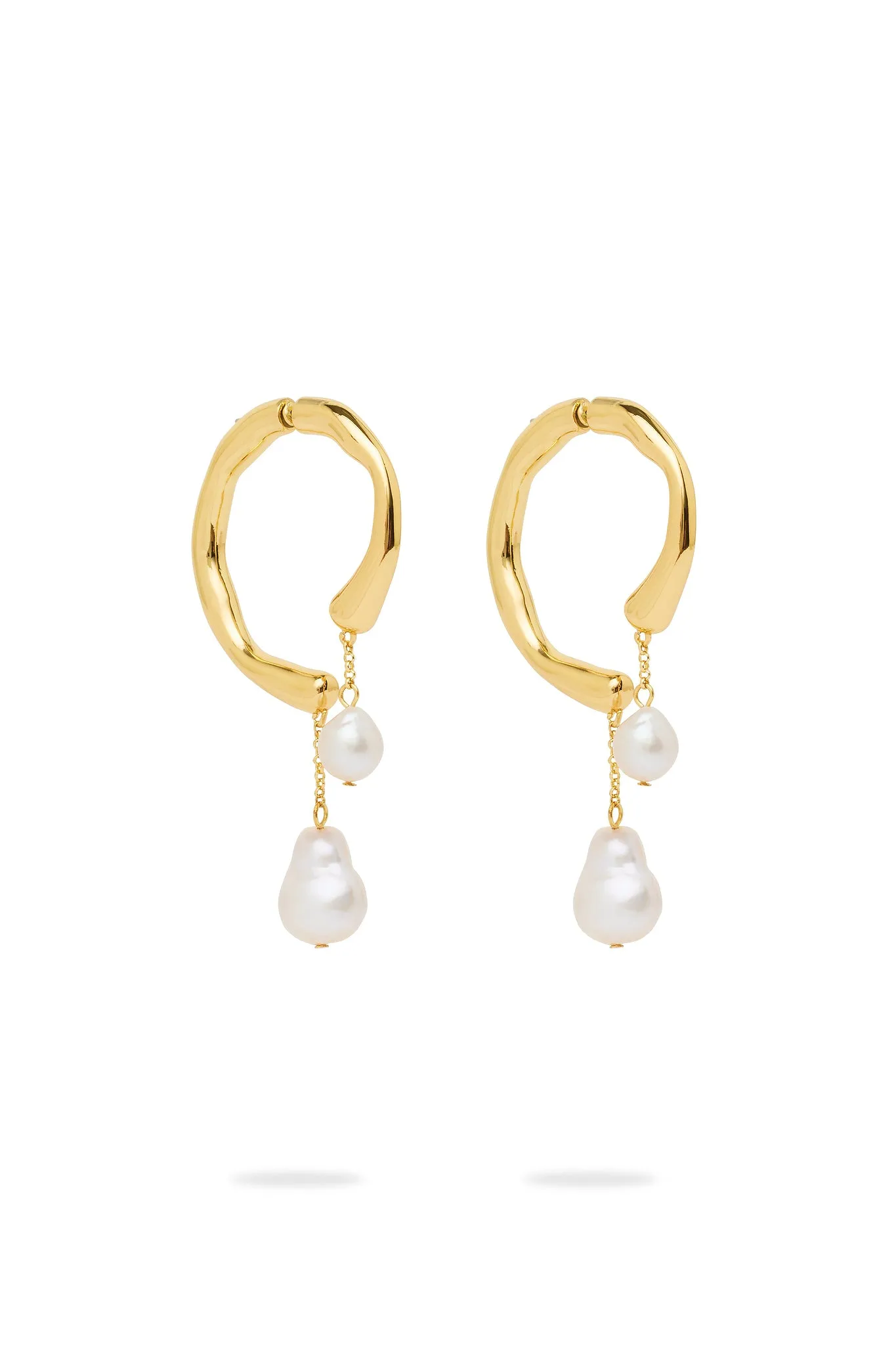 Talla Pearl Drop Hoop