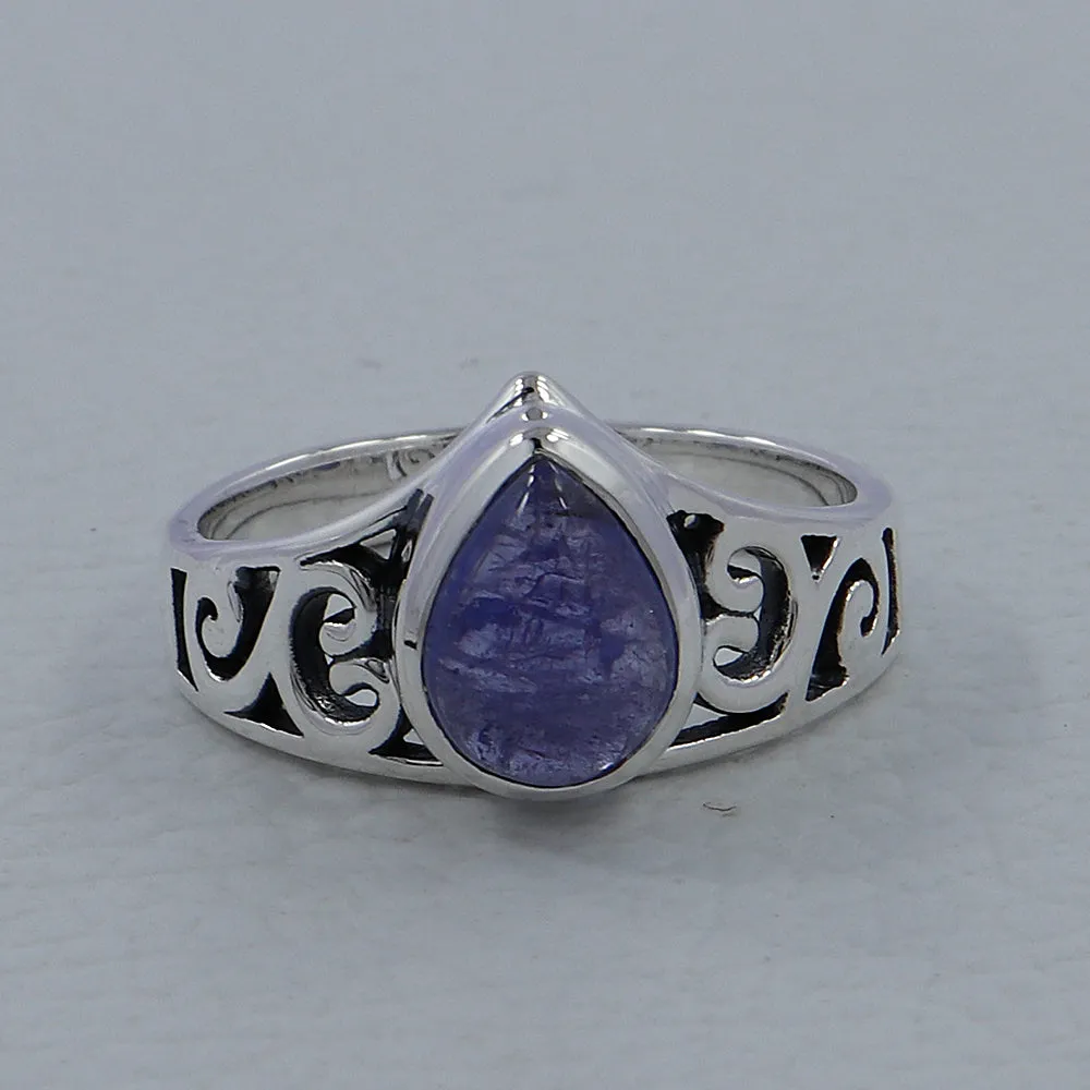 Tanzanite Gemstone Sterling Silver Rings