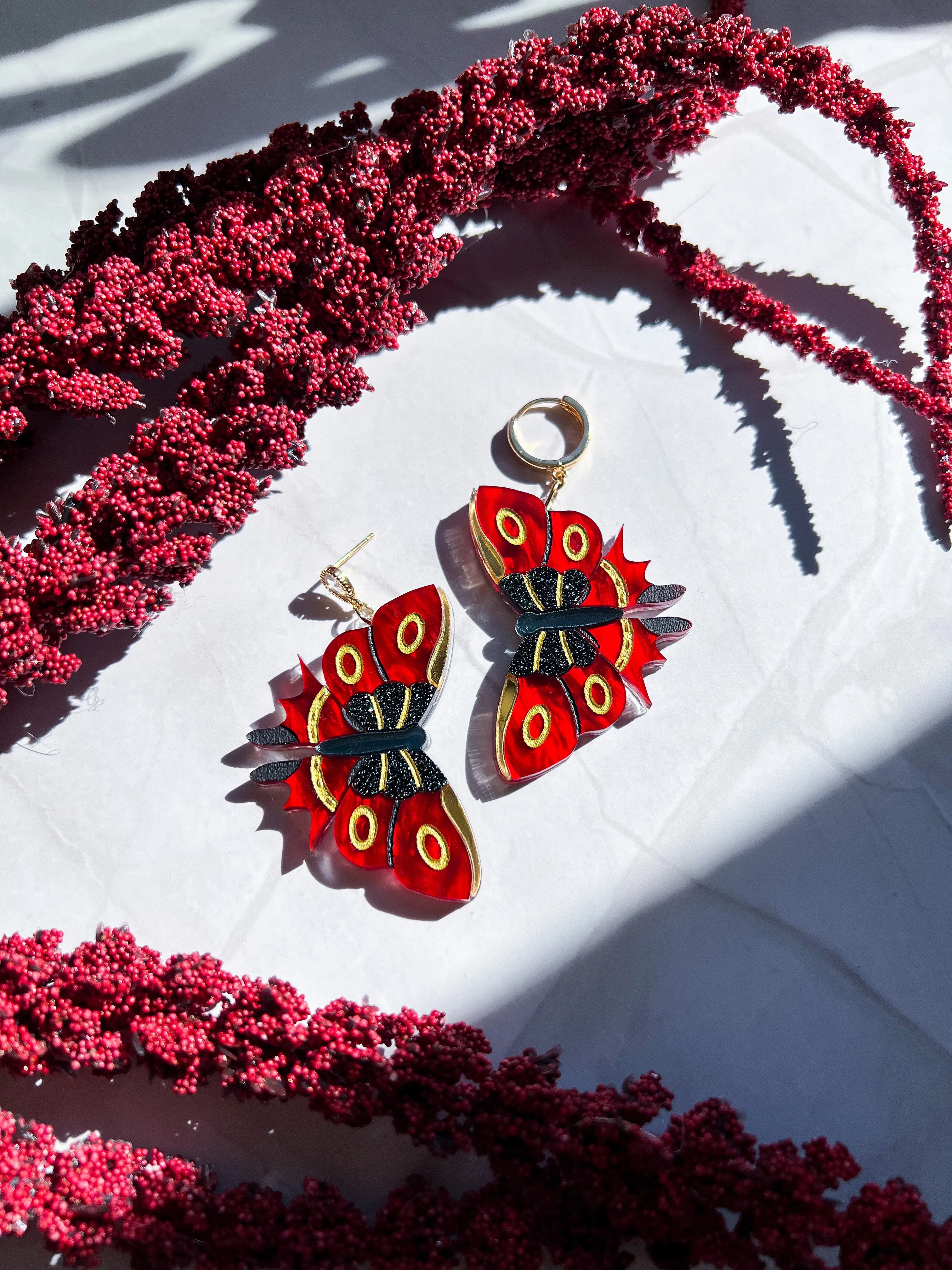 Tattoo Butterfly Earrings