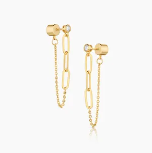 Thatch - Juni Mixed Chain Drop Earrings
