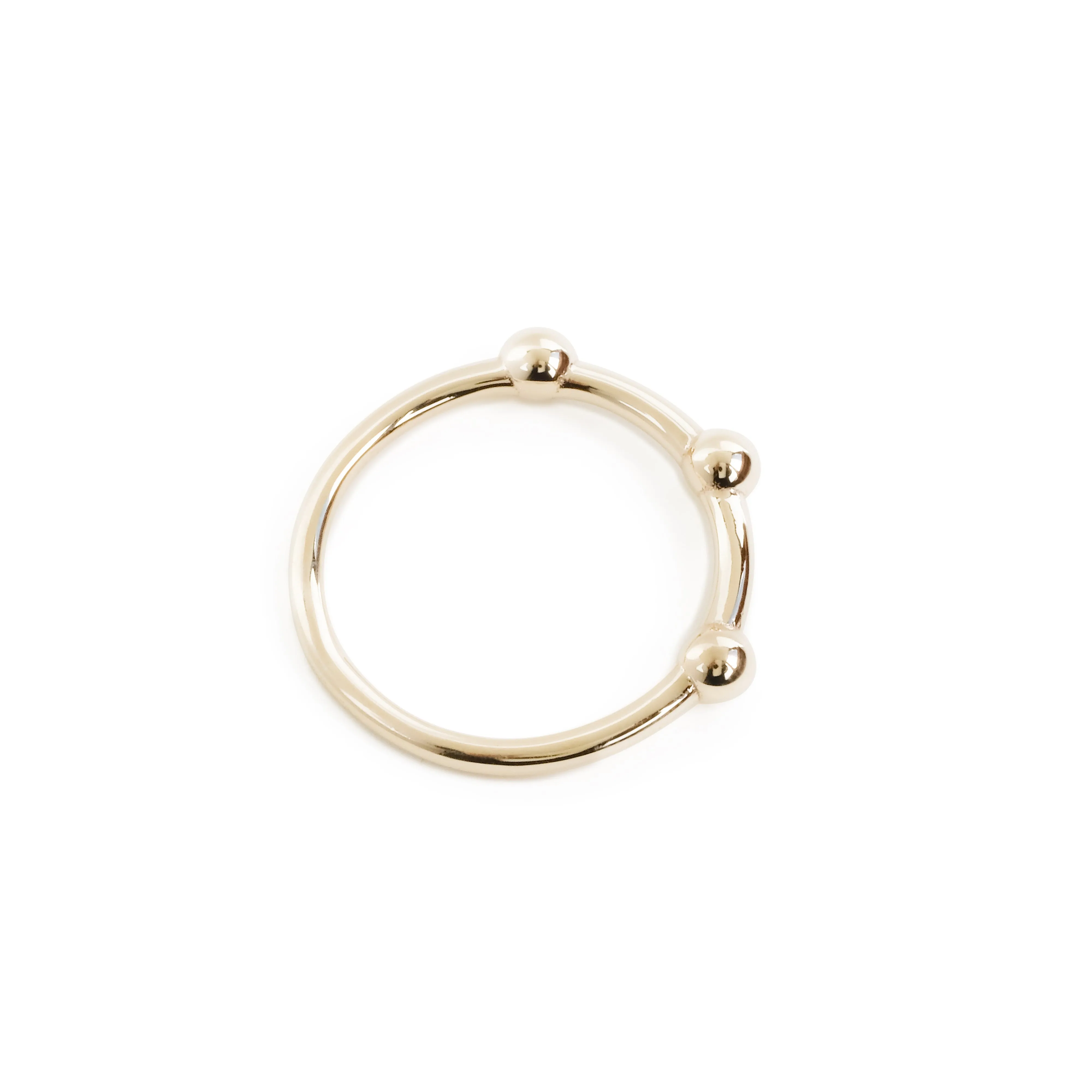 The Tres Ring in Yellow Gold
