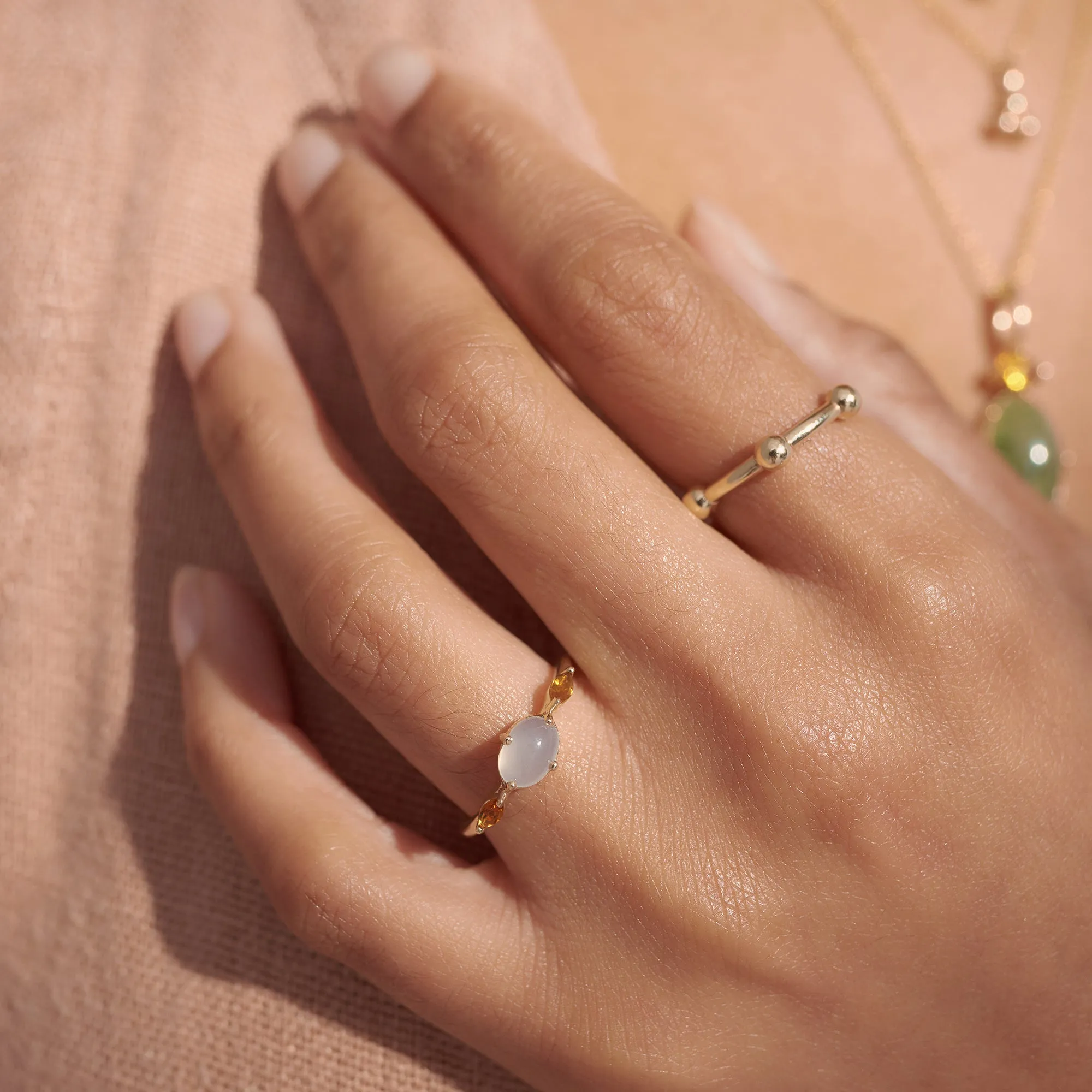 The Tres Ring in Yellow Gold