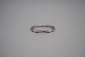 Thicker Rhodium Stacker Ring