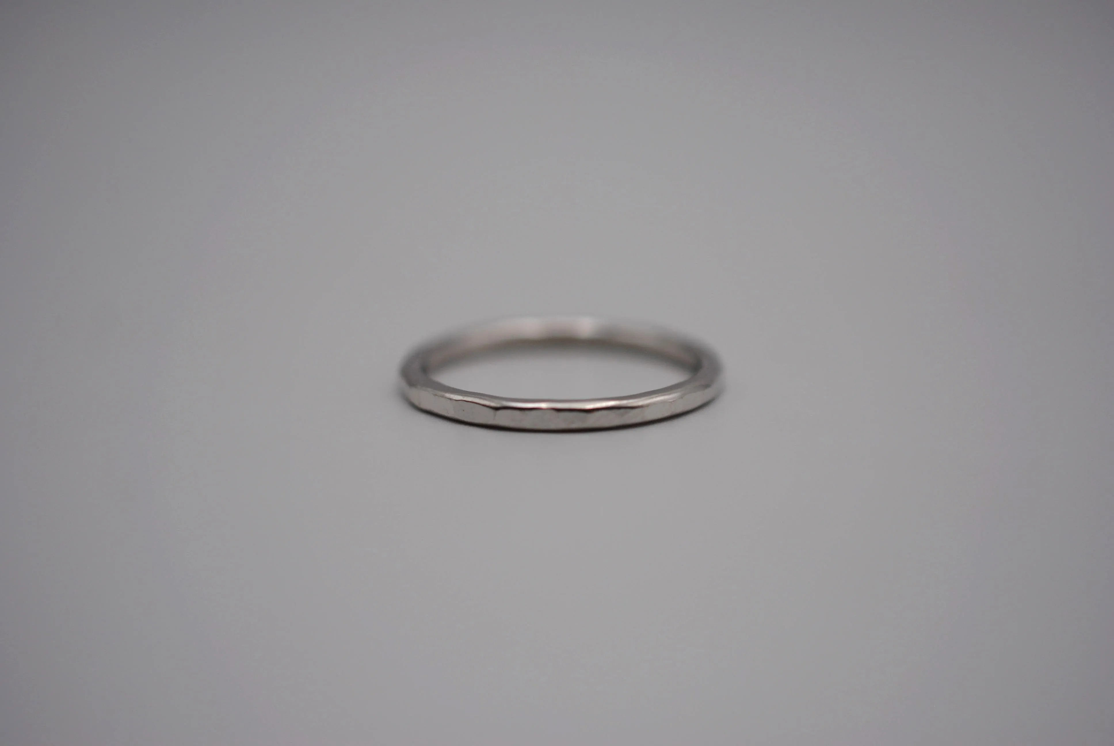 Thicker Rhodium Stacker Ring