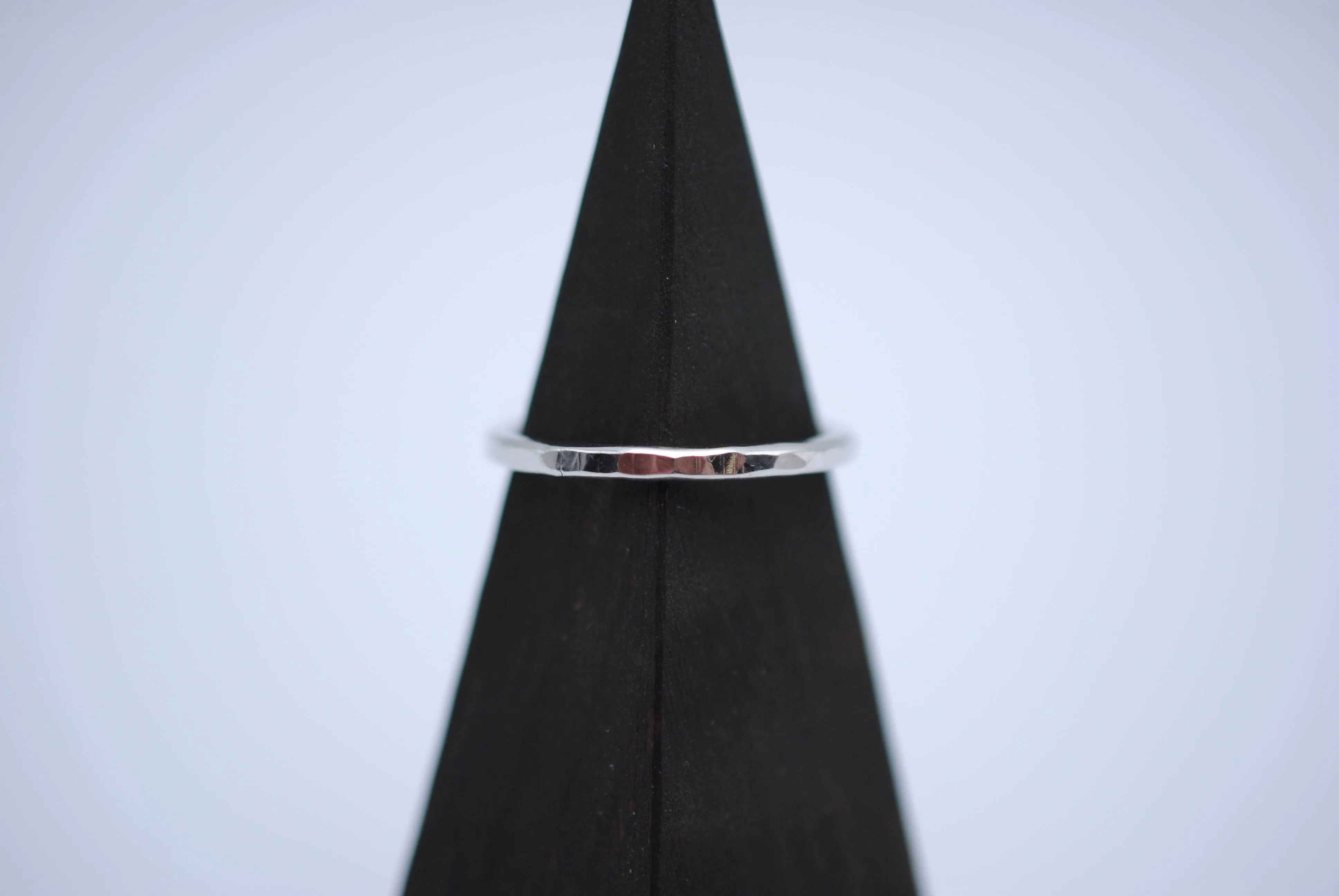 Thicker Rhodium Stacker Ring