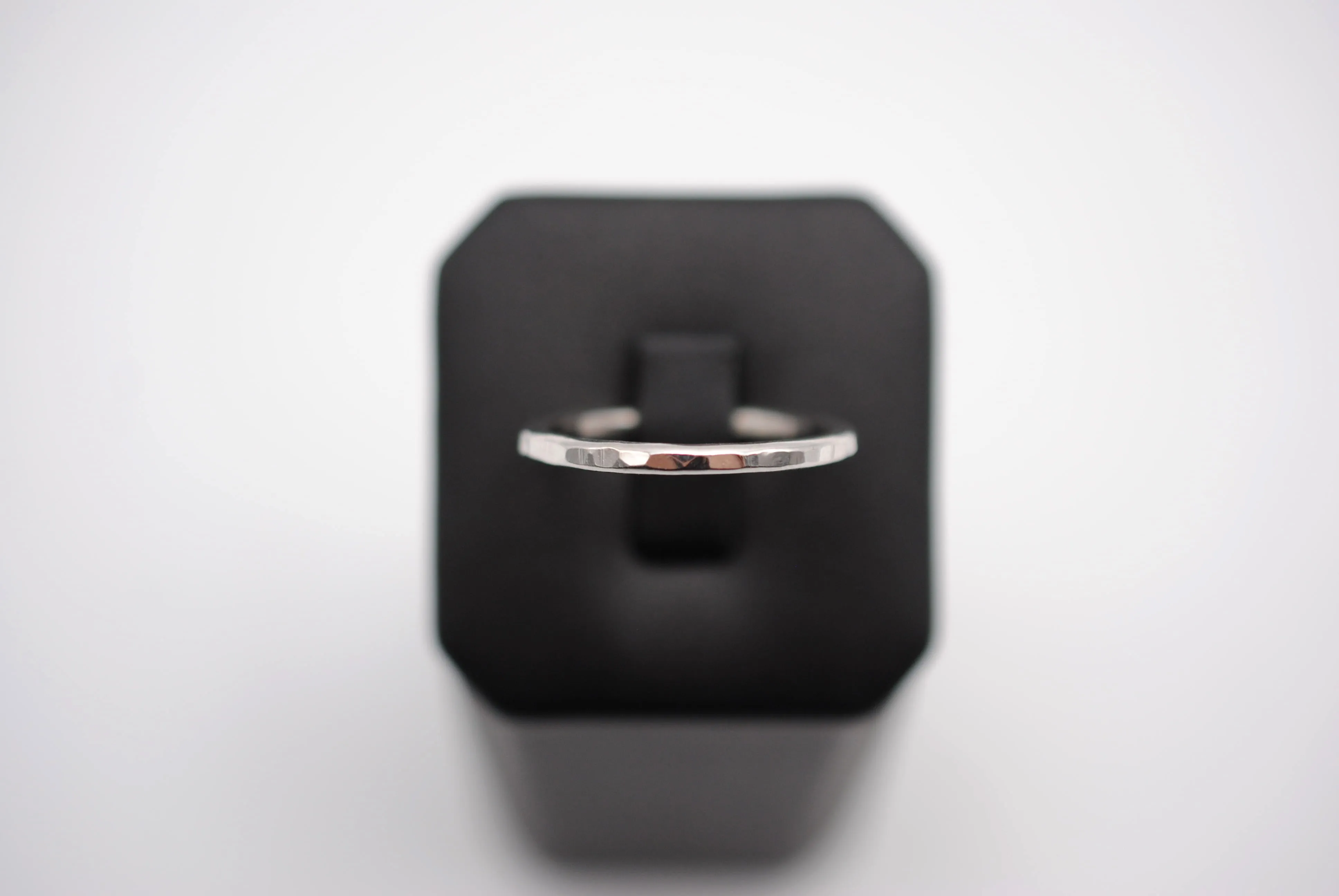 Thicker Rhodium Stacker Ring