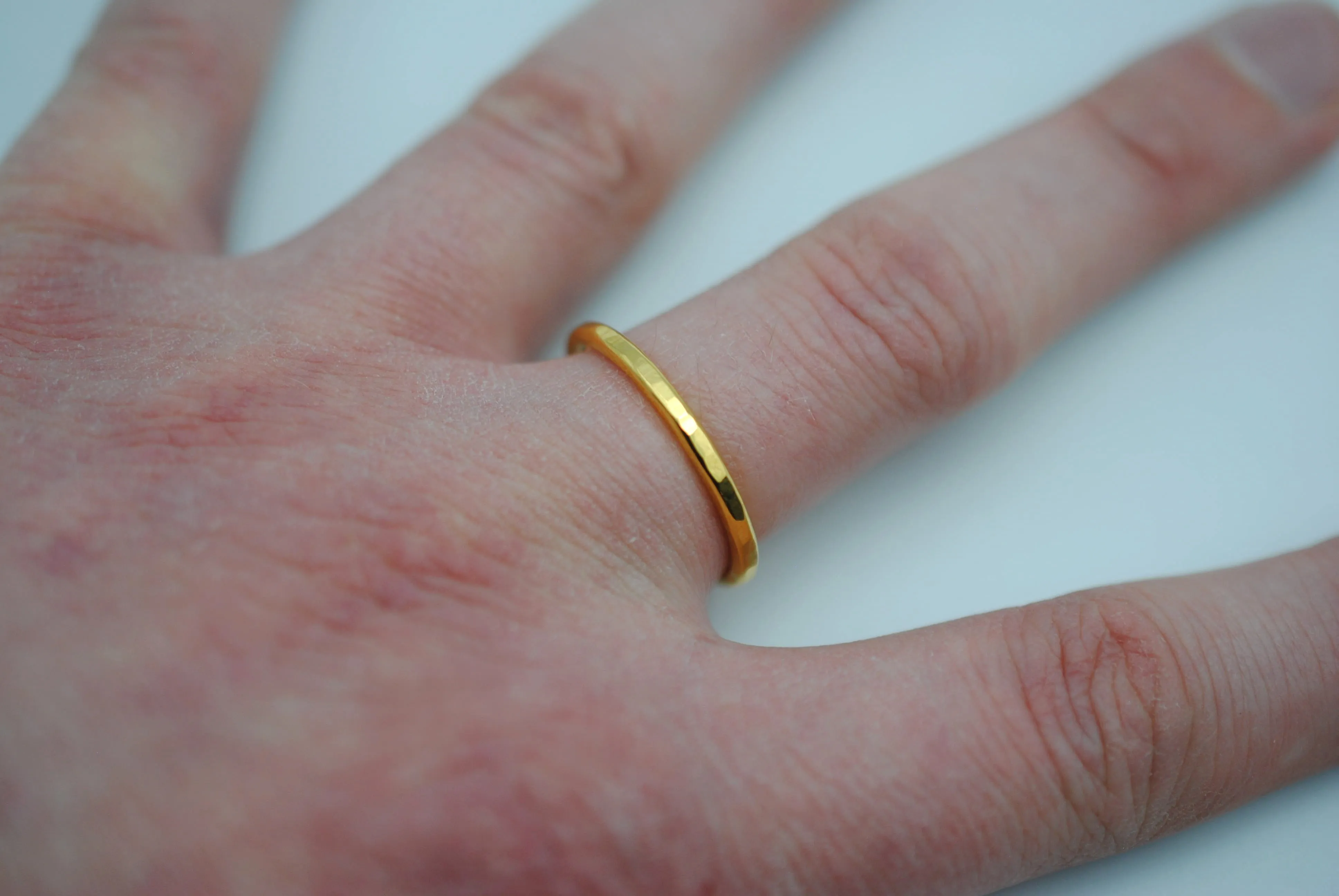 Thicker Yellow Gold Stacker Ring
