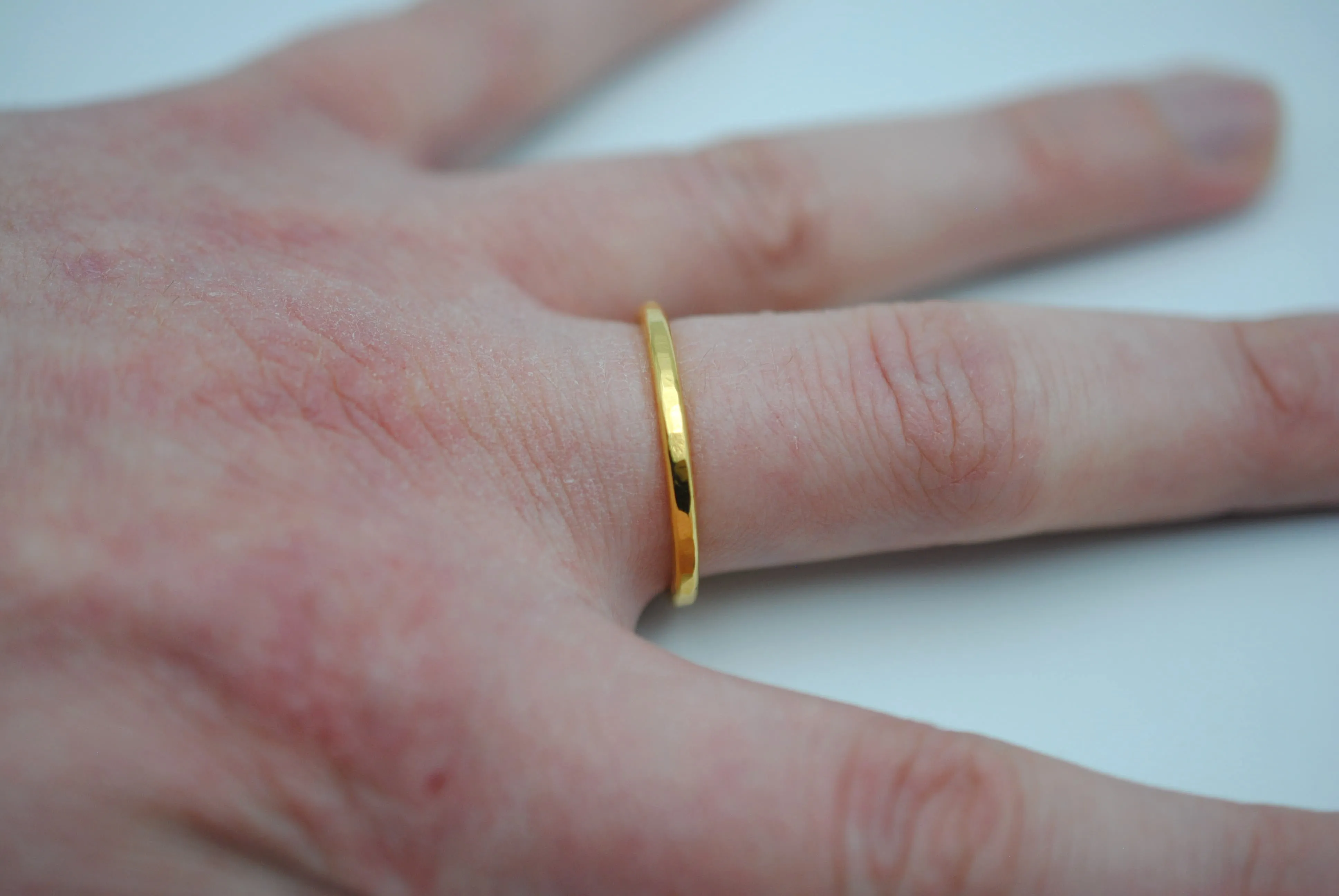 Thicker Yellow Gold Stacker Ring