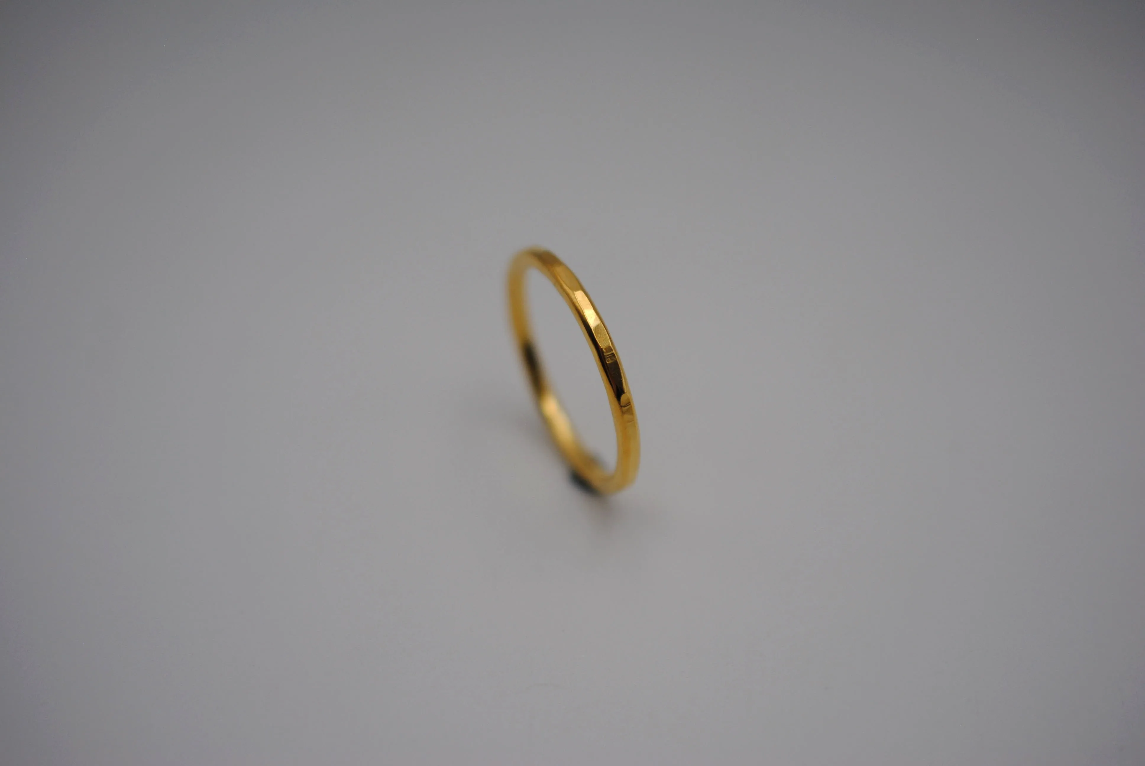 Thicker Yellow Gold Stacker Ring