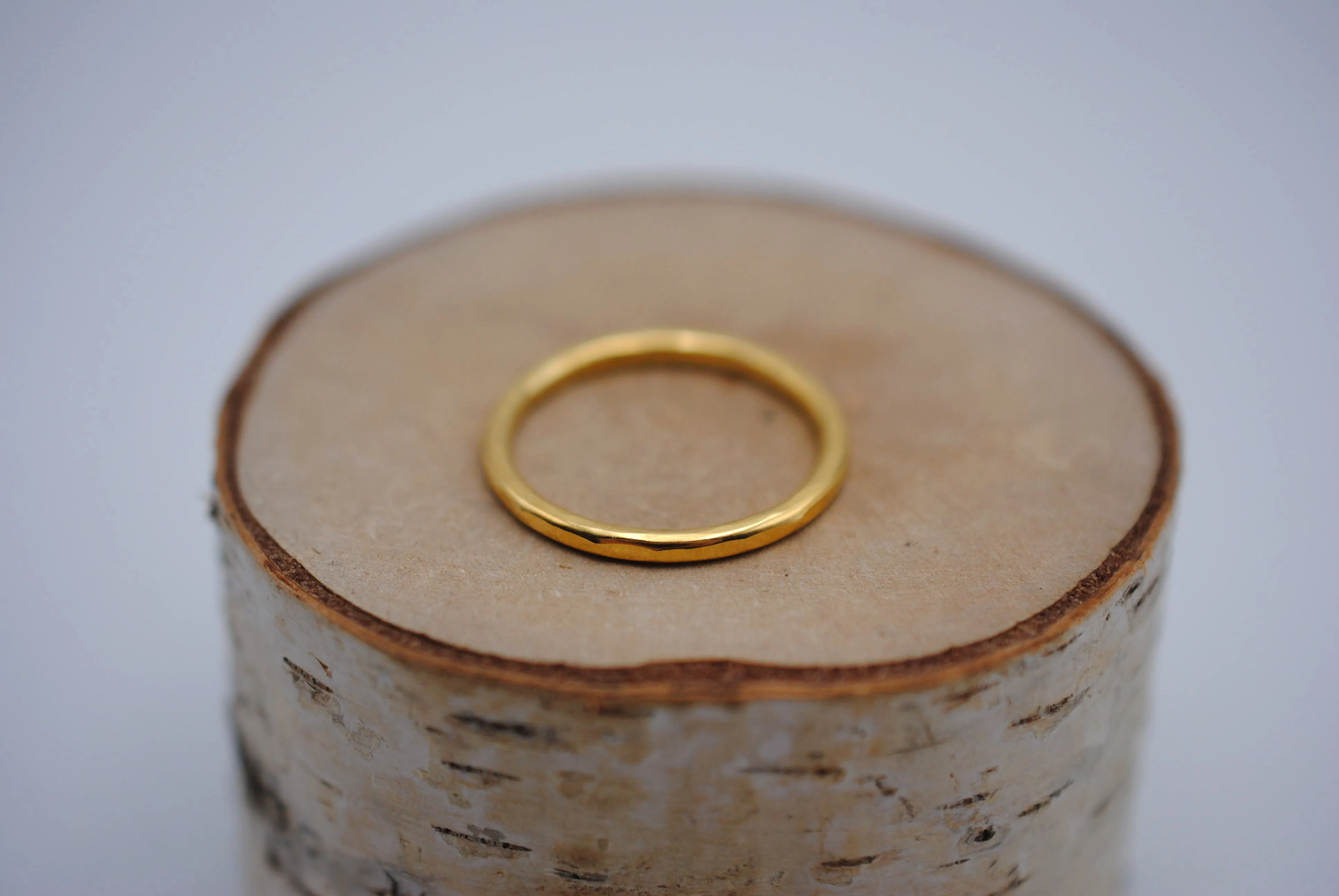 Thicker Yellow Gold Stacker Ring