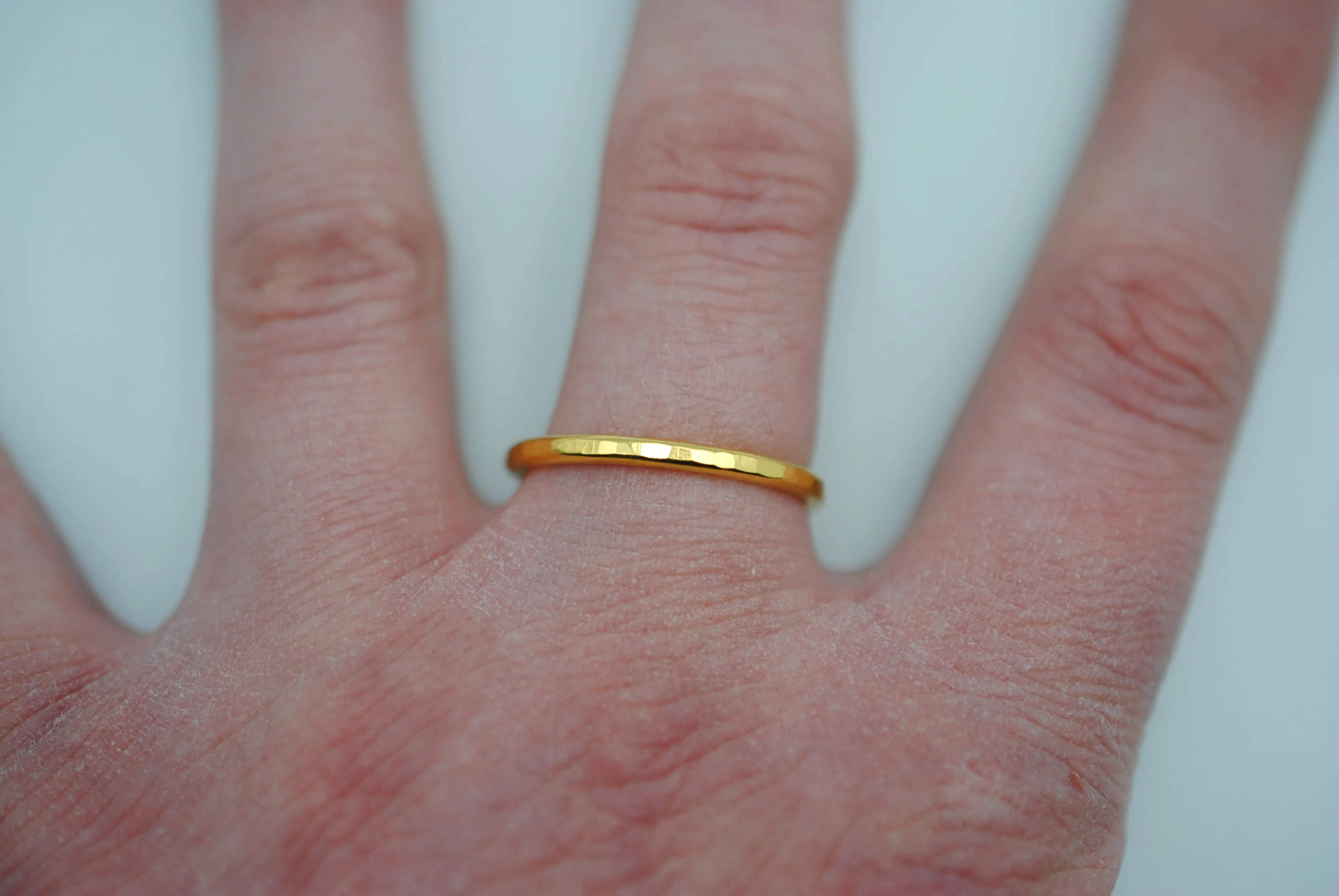 Thicker Yellow Gold Stacker Ring