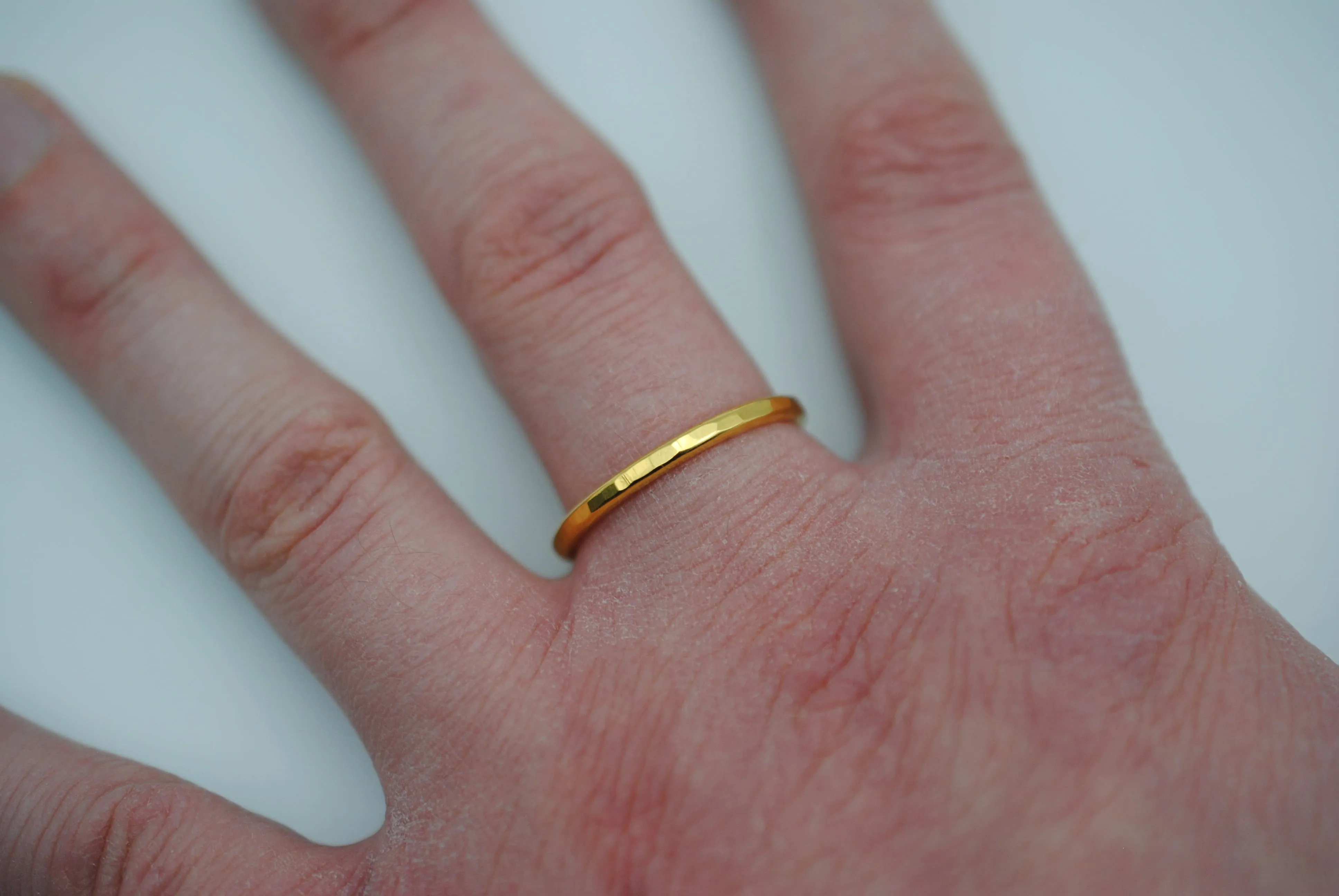Thicker Yellow Gold Stacker Ring
