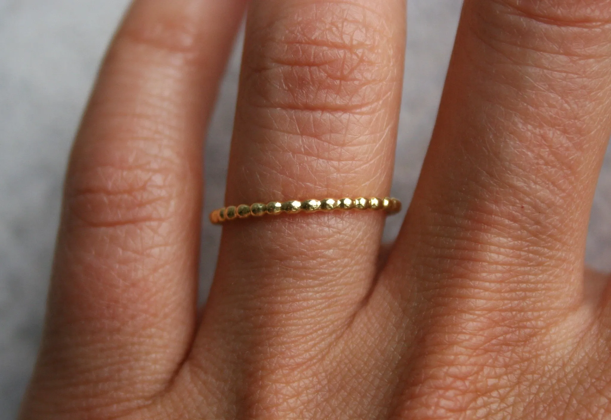 Thin Beaded Band