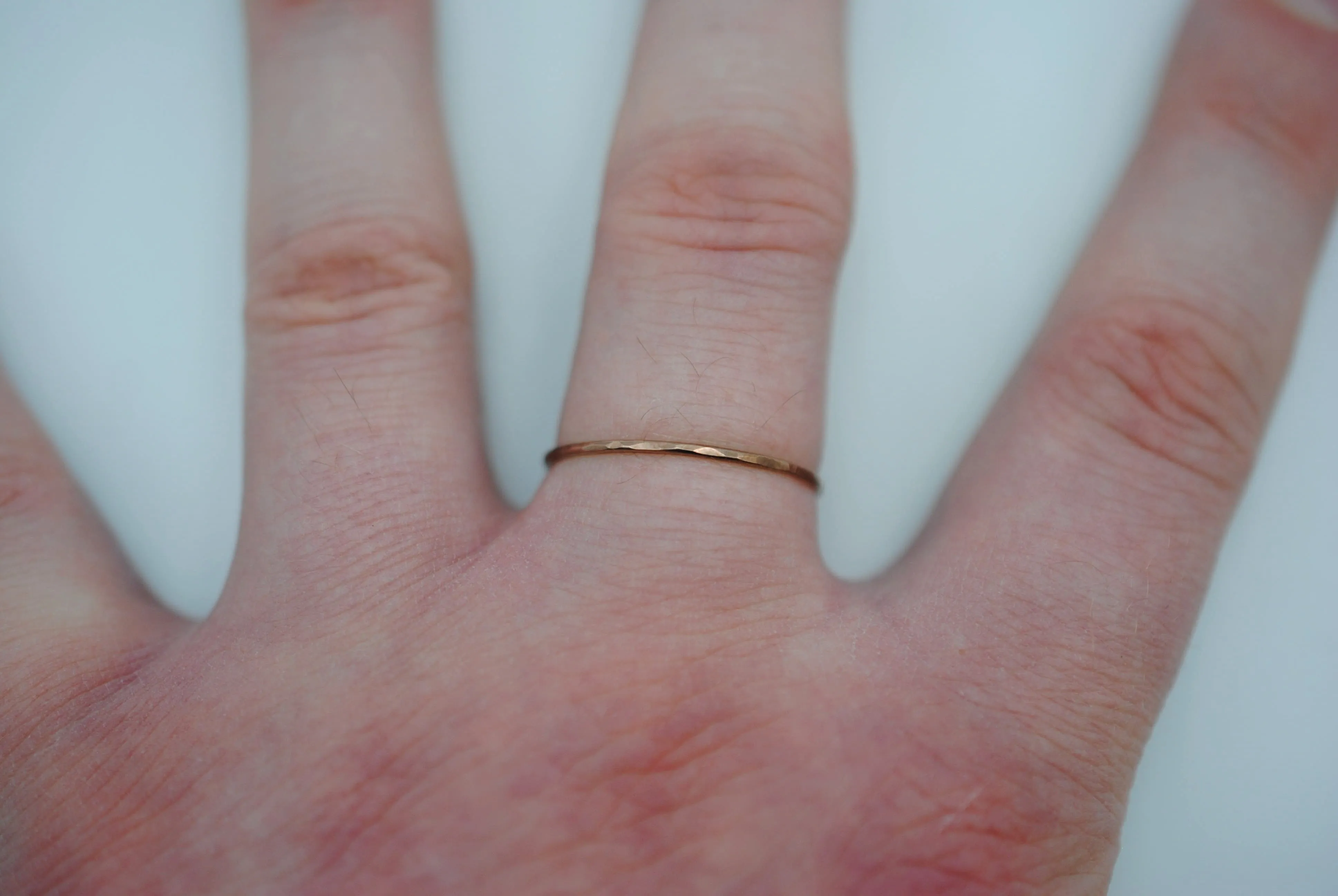 Thin Rose Gold Stacker Ring