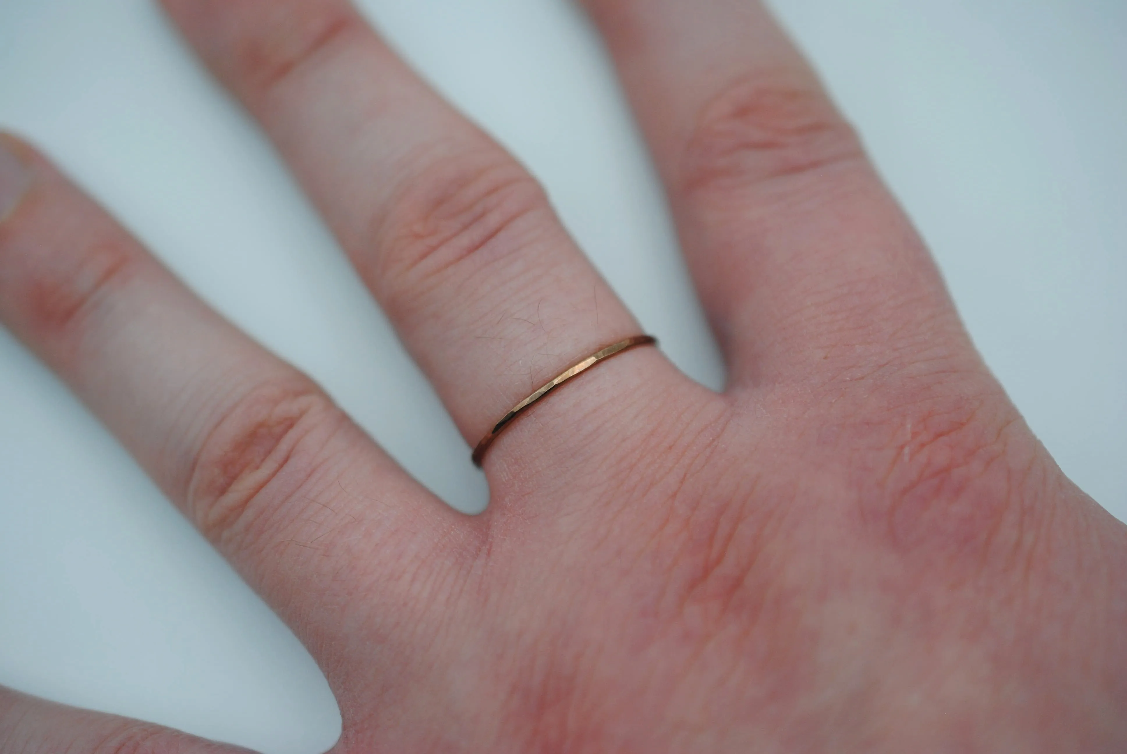 Thin Rose Gold Stacker Ring