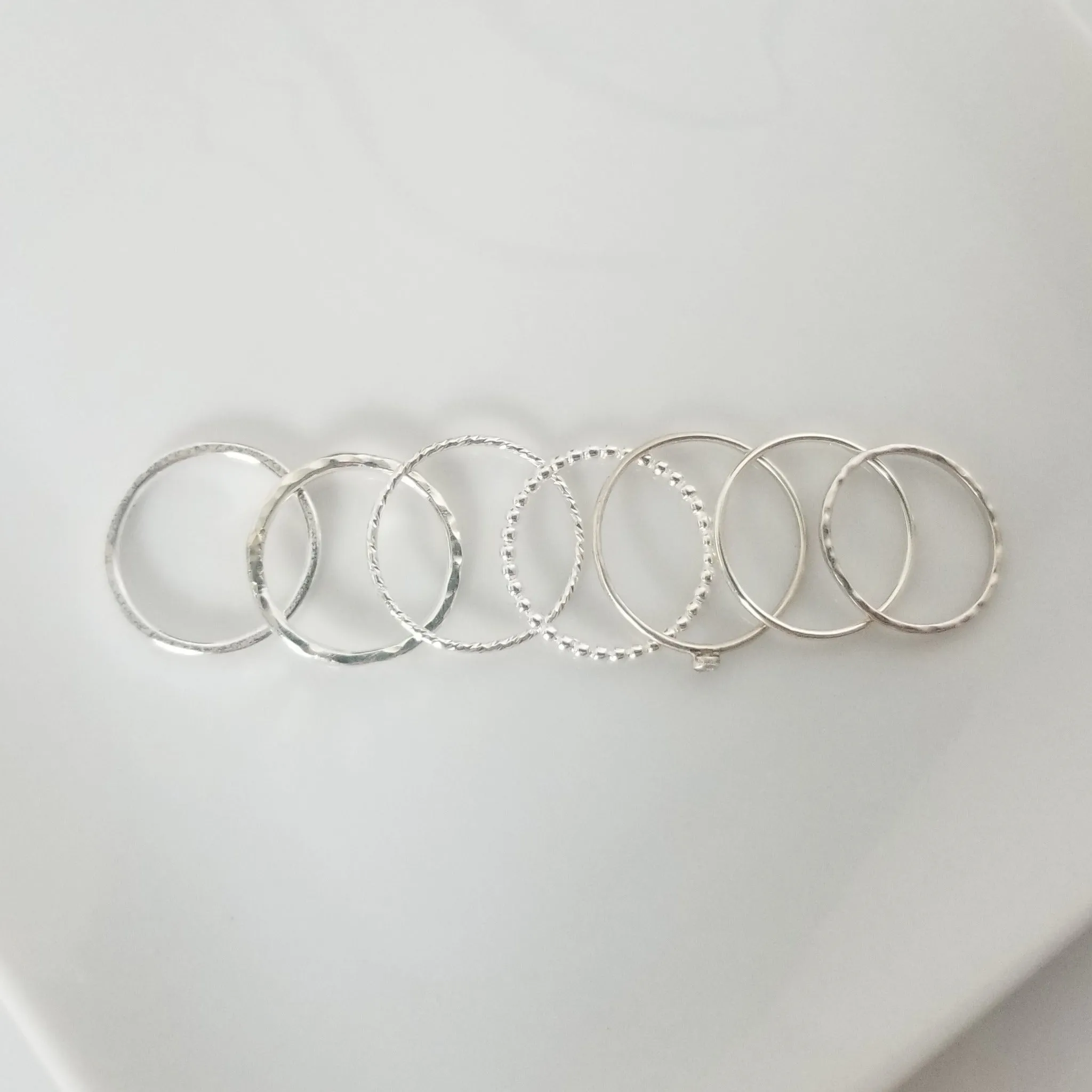Thin Stacking or Midi Ring - Sterling, Gold, or Rose Gold
