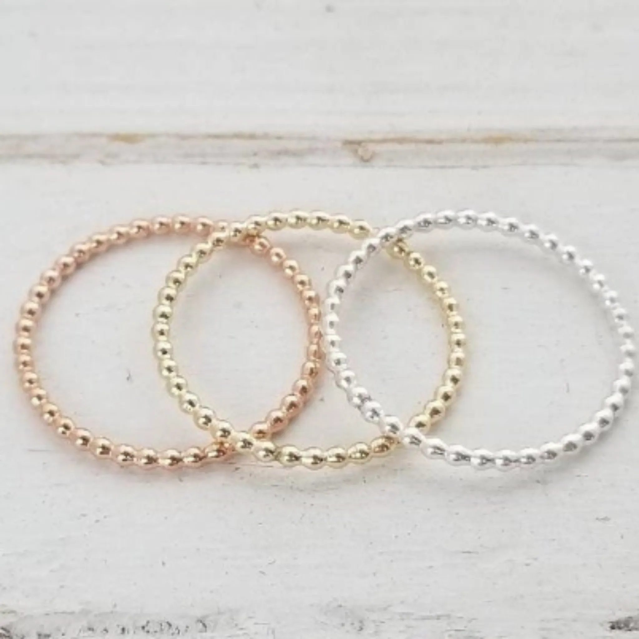 Thin Stacking or Midi Ring - Sterling, Gold, or Rose Gold