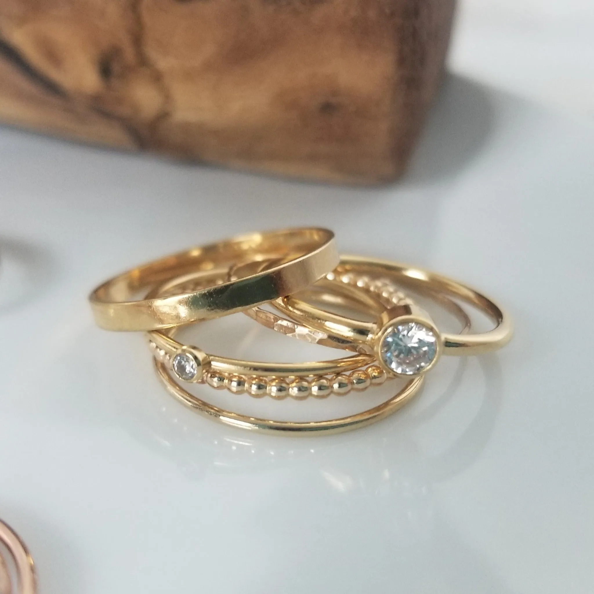 Thin Stacking or Midi Ring - Sterling, Gold, or Rose Gold
