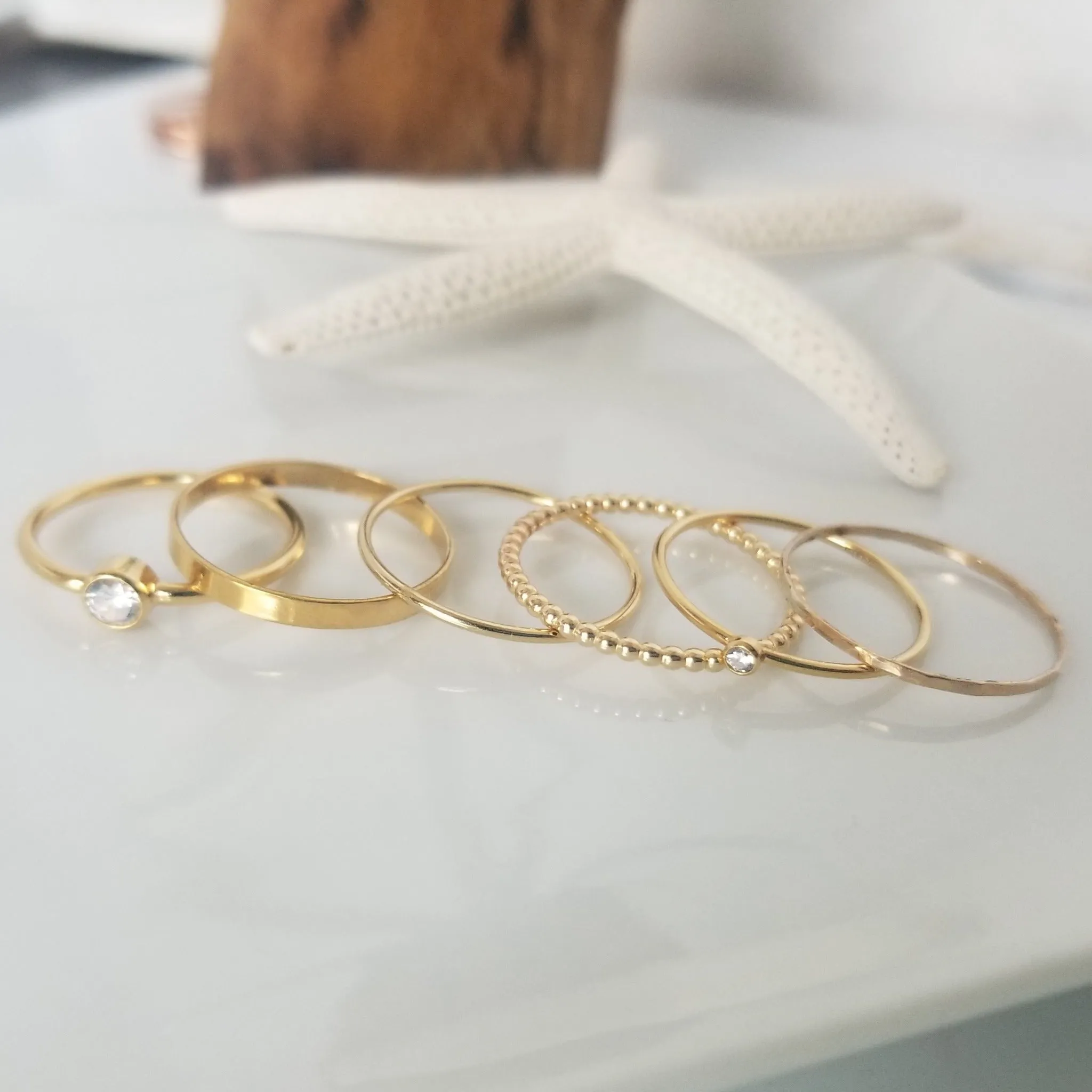 Thin Stacking or Midi Ring - Sterling, Gold, or Rose Gold