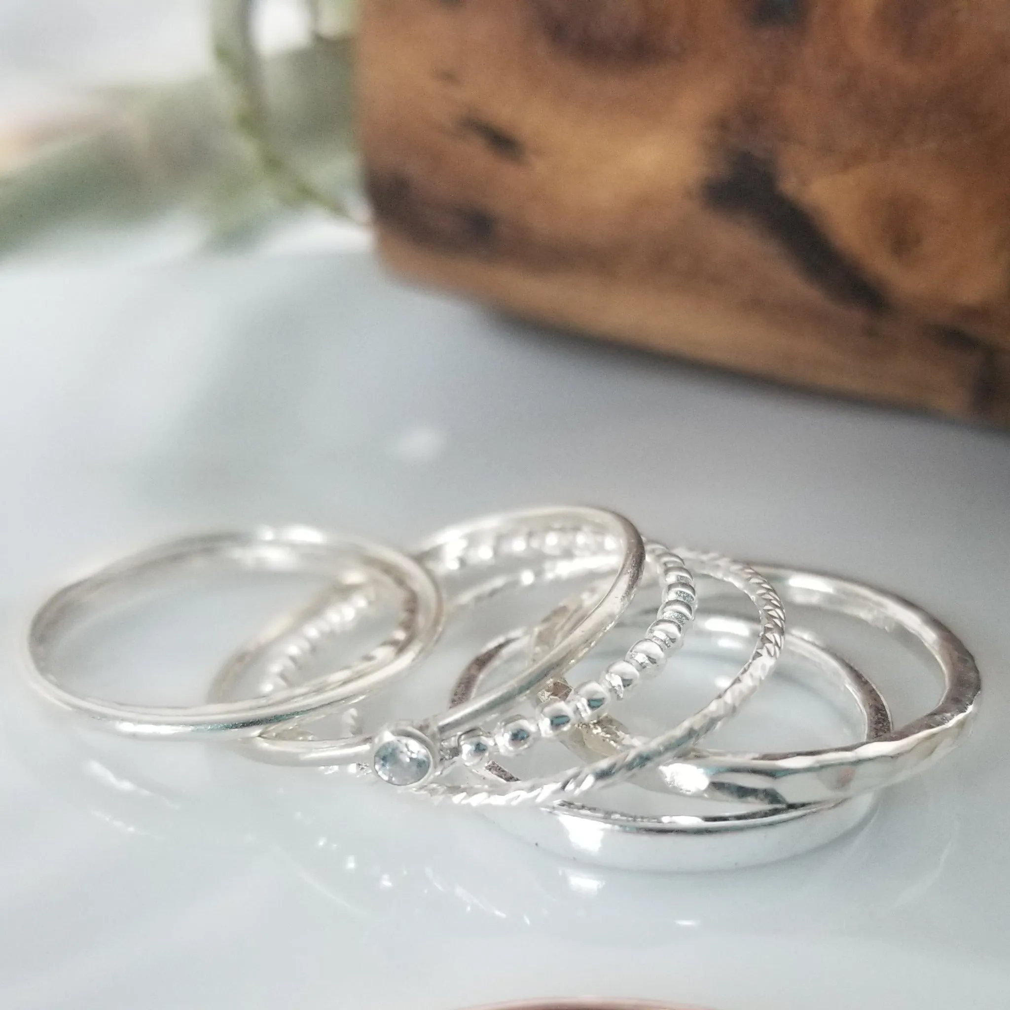 Thin Stacking or Midi Ring - Sterling, Gold, or Rose Gold