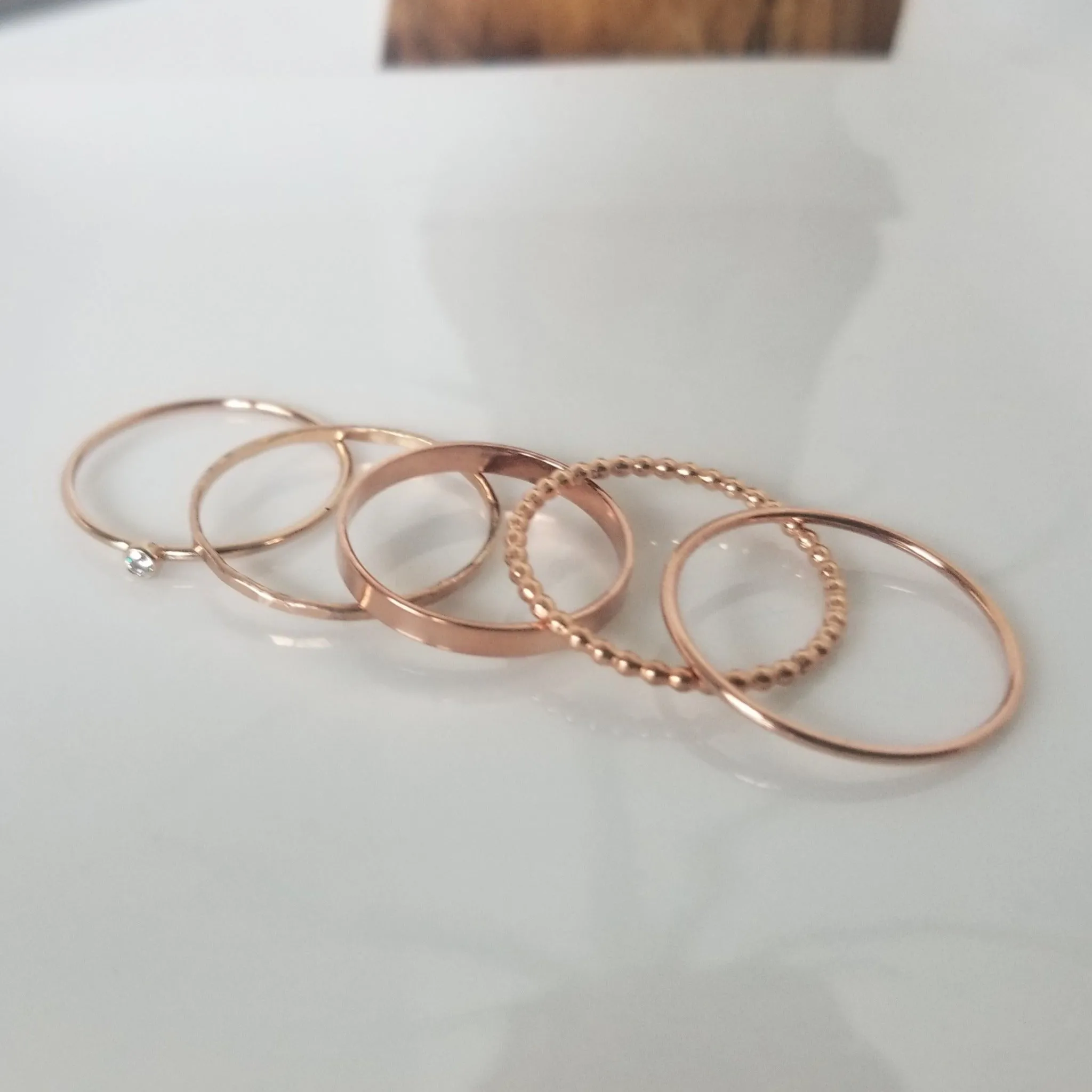 Thin Stacking or Midi Ring - Sterling, Gold, or Rose Gold