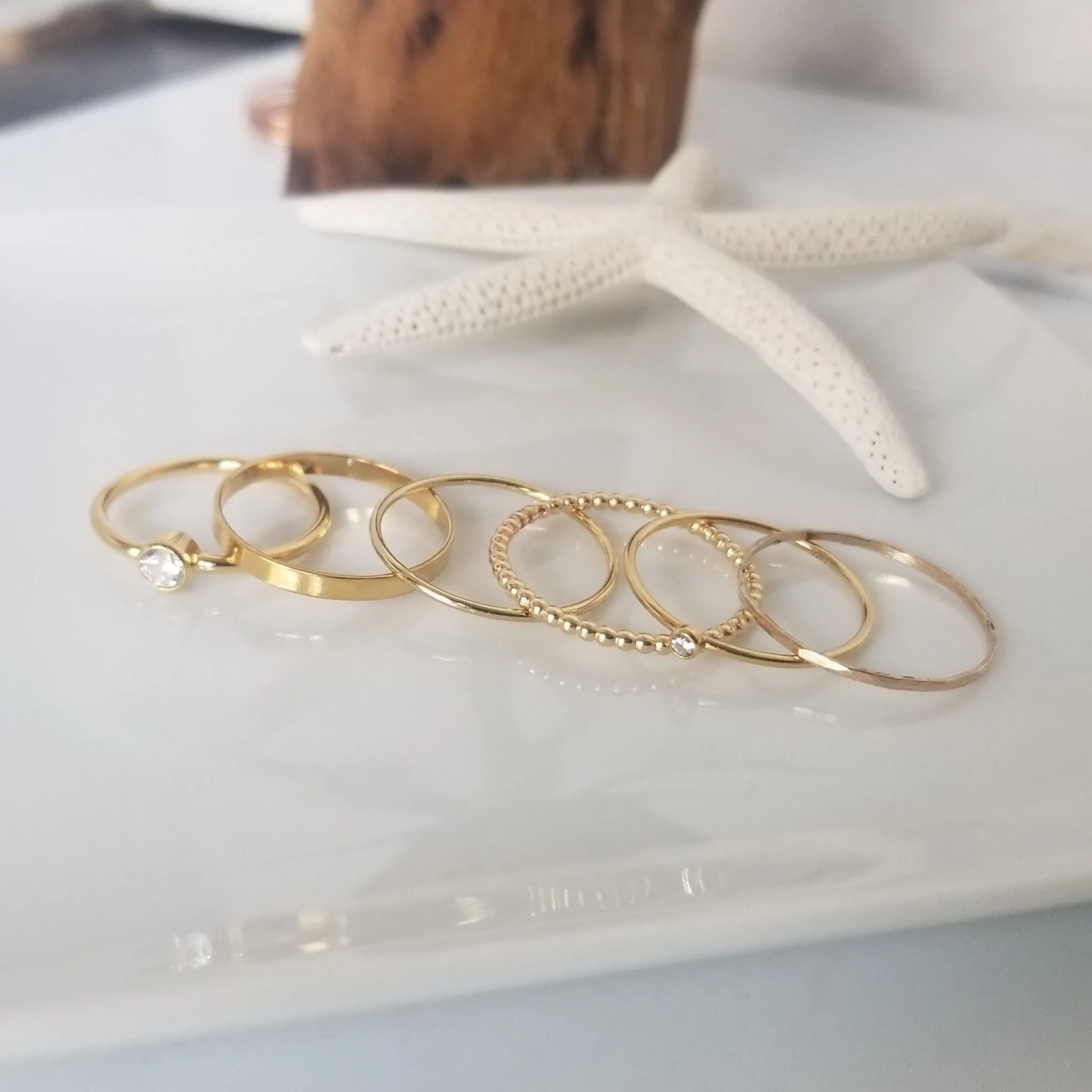Thin Stacking or Midi Ring - Sterling, Gold, or Rose Gold