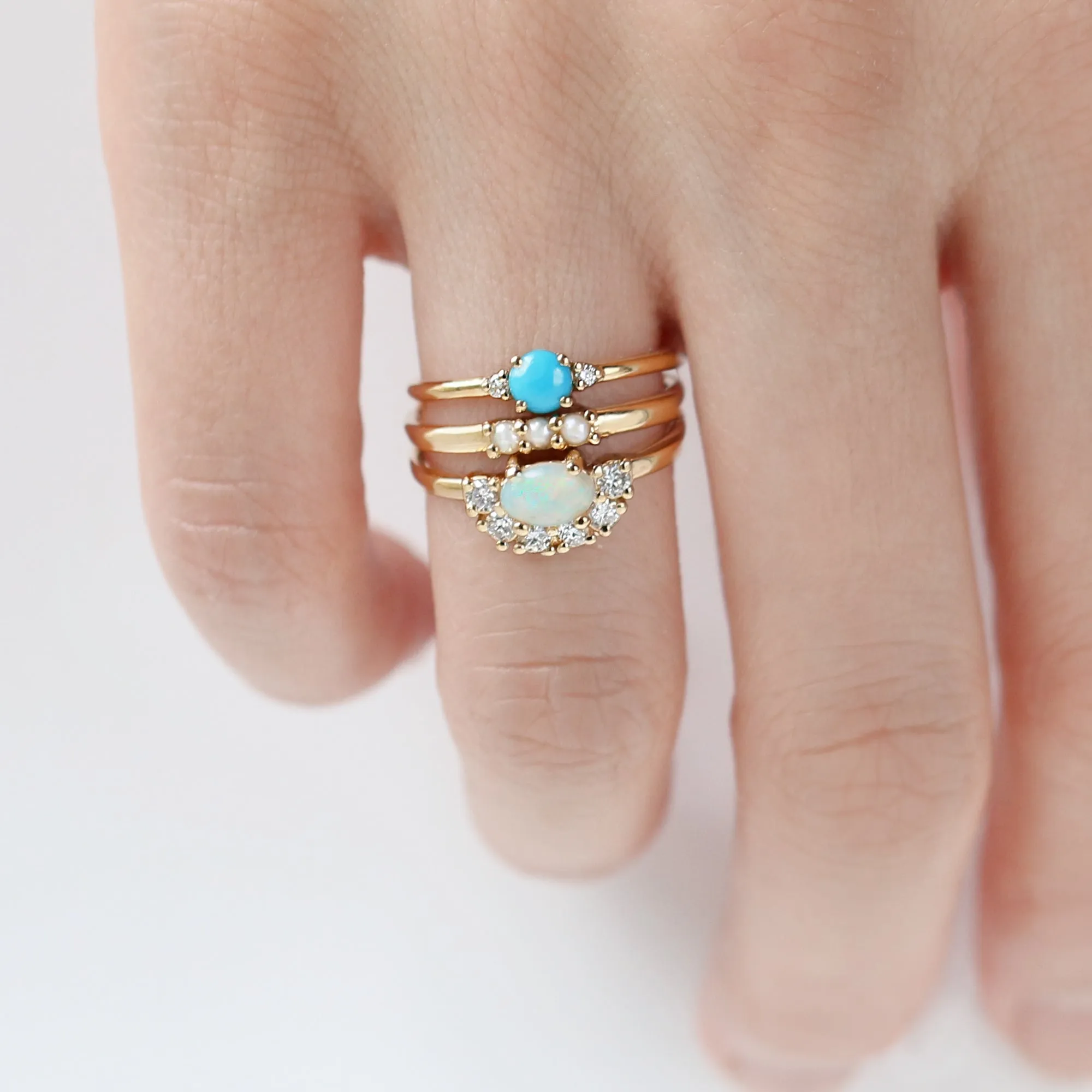 Three Pearl Ring