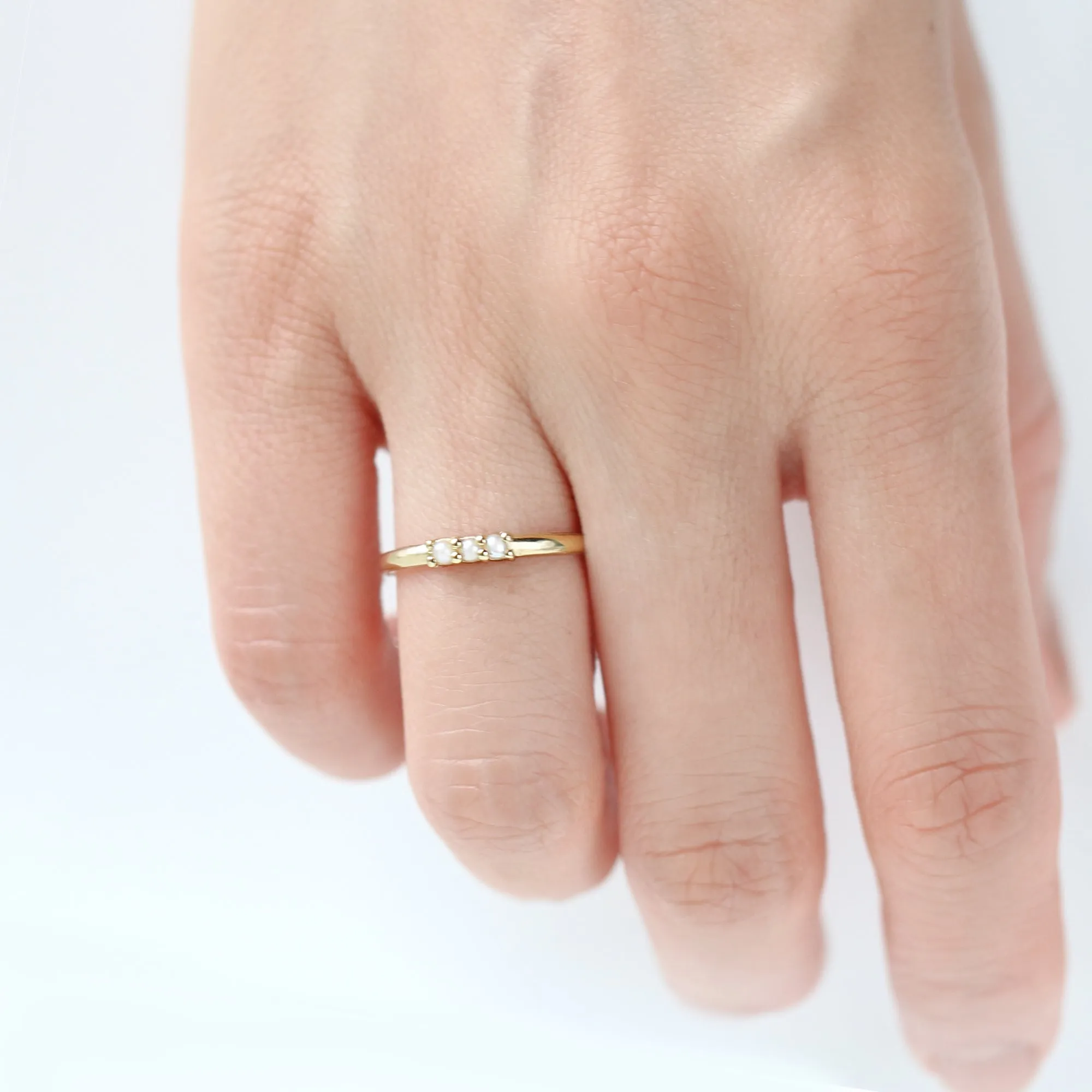 Three Pearl Ring