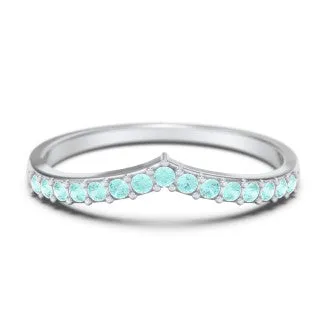 Tiara Accented Stacking Band