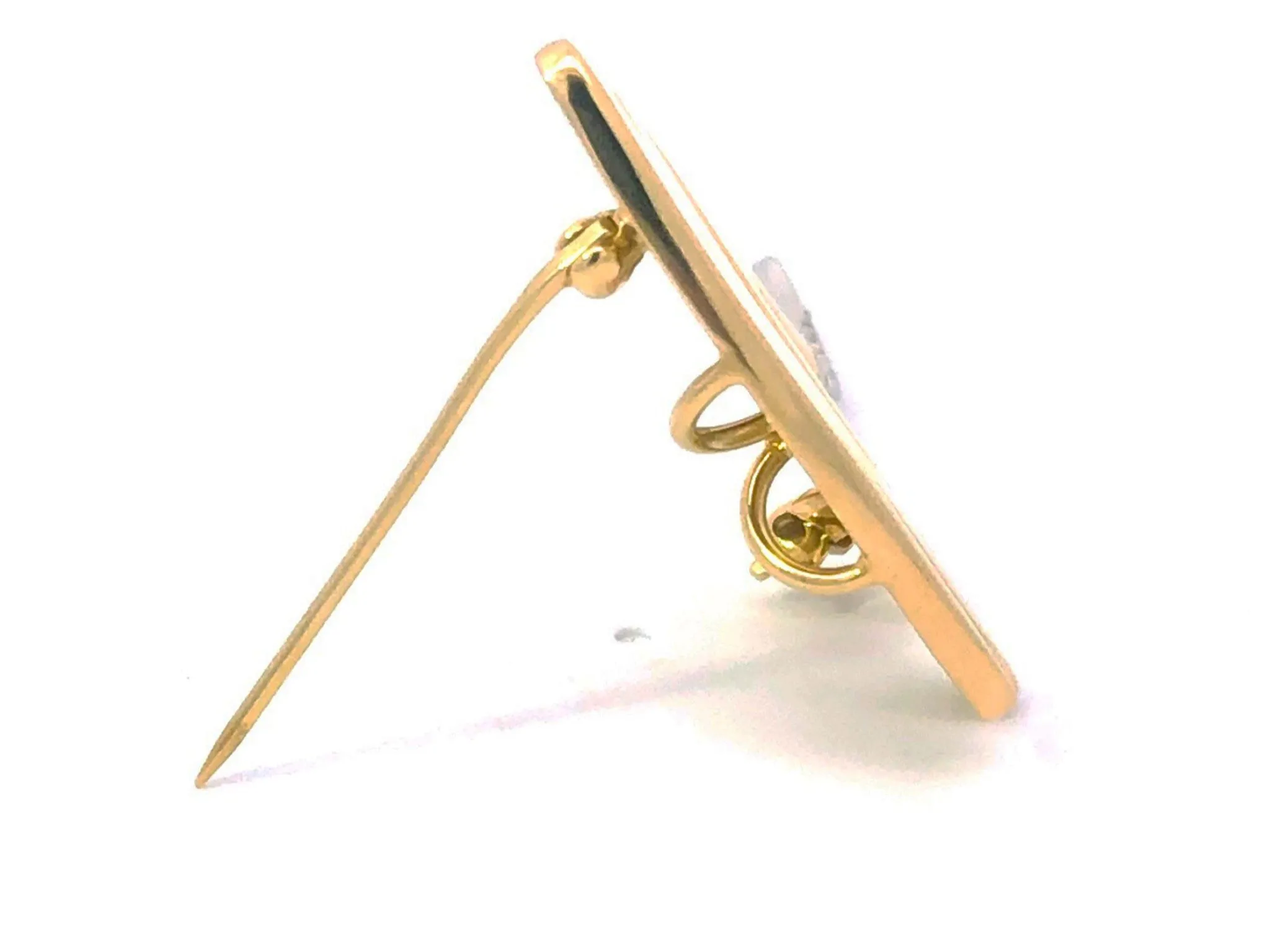 Tiffany & Co. 18k Gold Platinum Picasso Diamond Squiggle Brooch Pendant