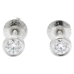 Tiffany & Co. .46CTW Diamond & Platinum Stud Earrings, Elsa Peretti