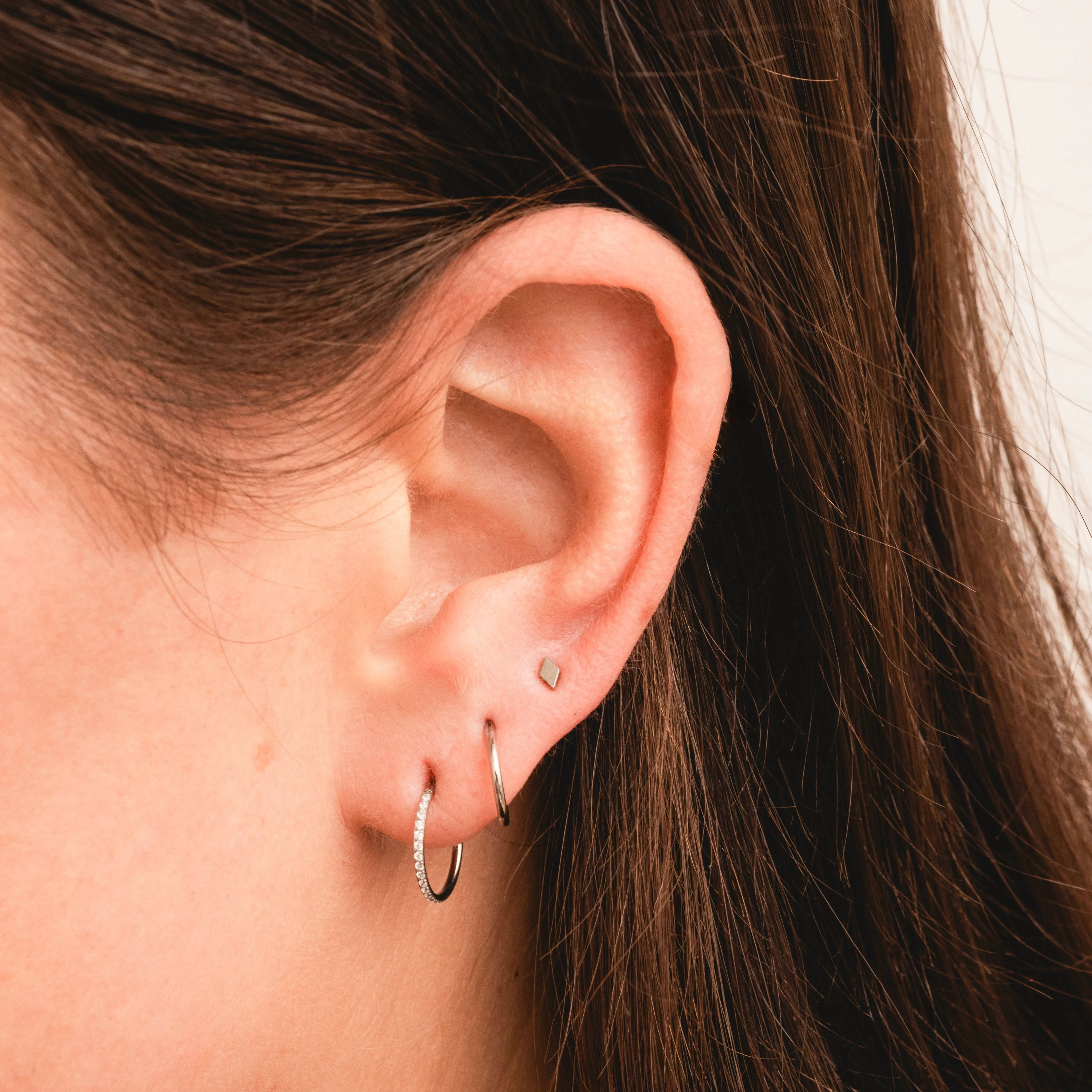 Tiny Diamond Flatback Stud