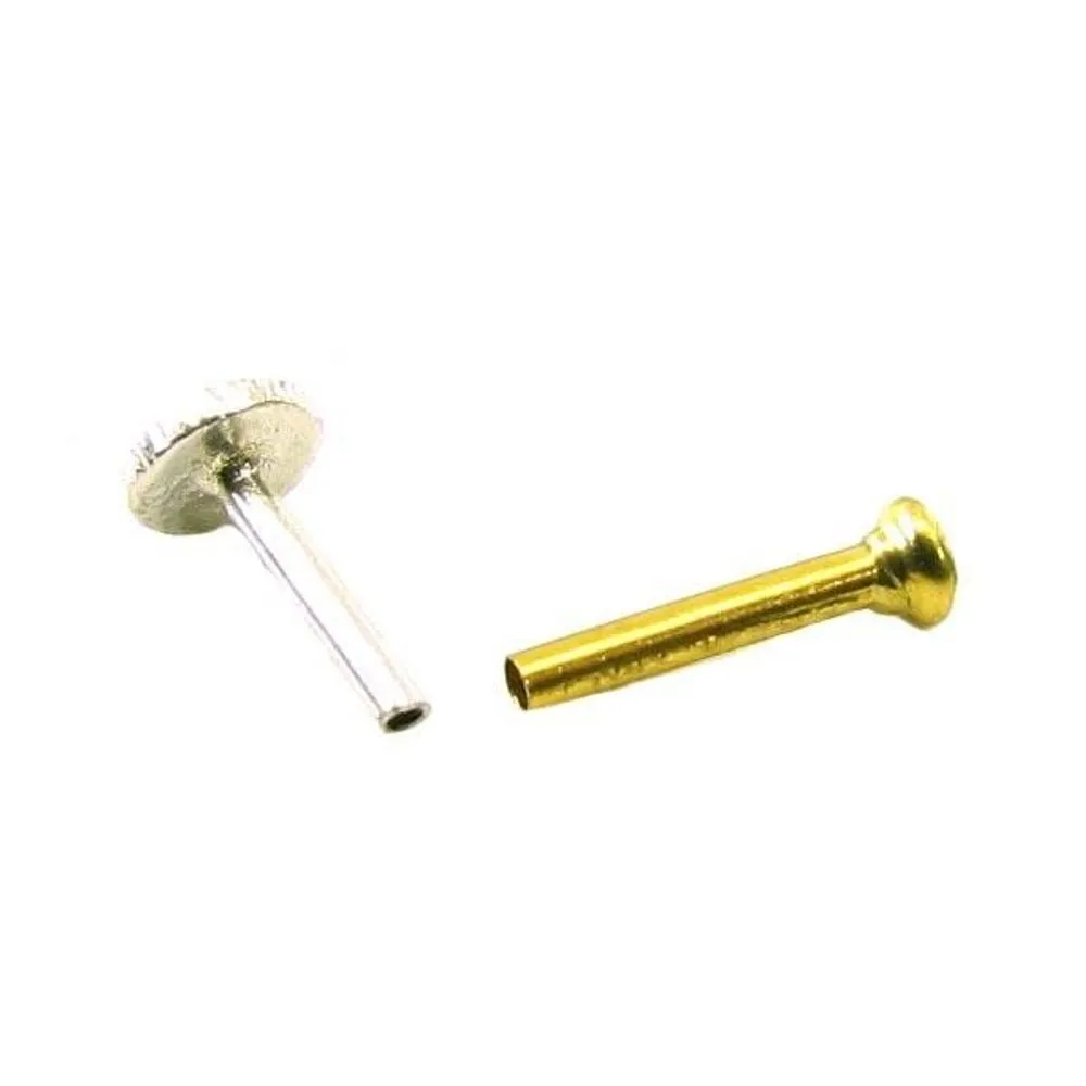 Tiny Dot small CZ Piercing Nose stud Pin Solid Real 14k Yellow Gold