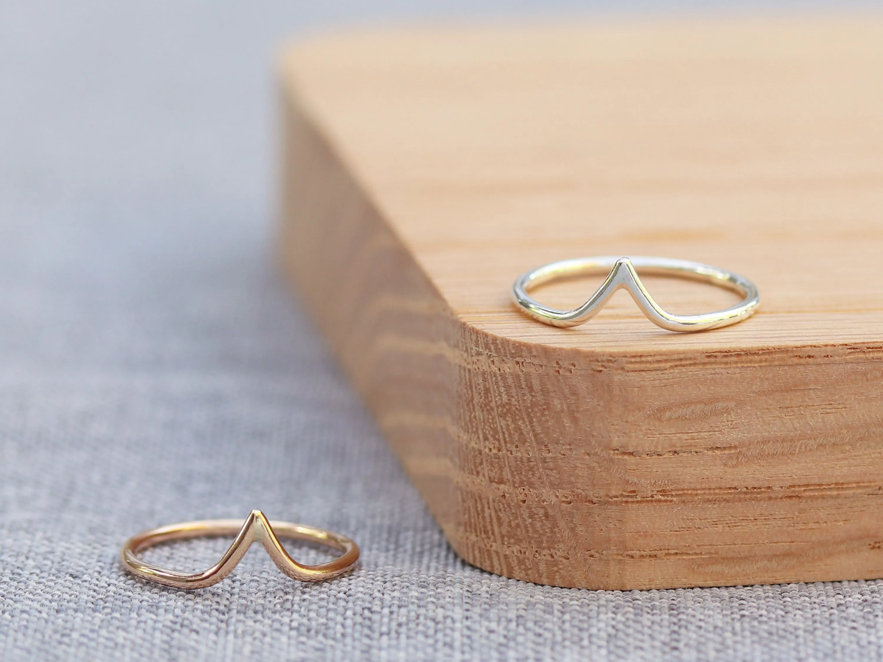 Tiny Peak Stacking Ring