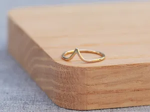 Tiny Peak Stacking Ring