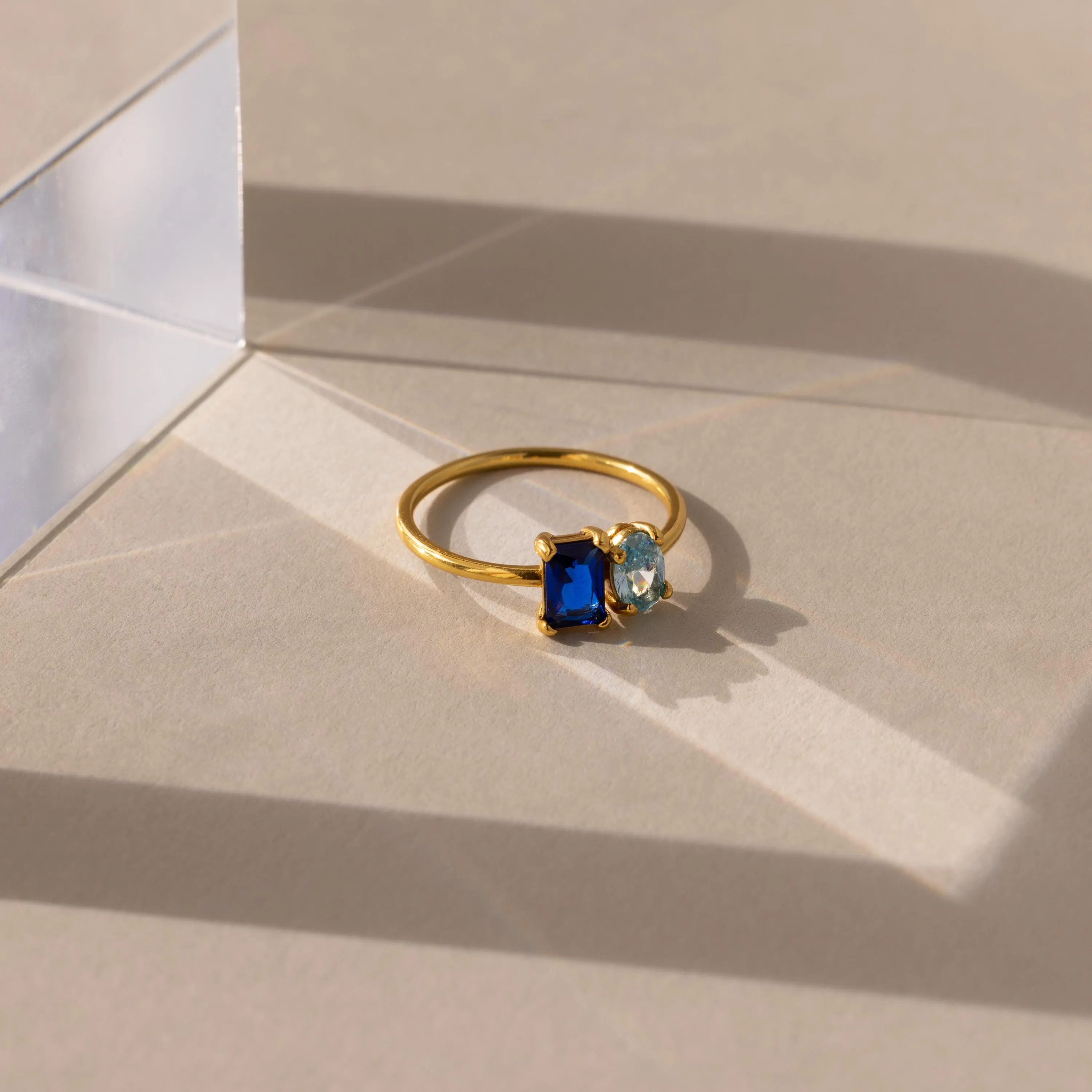 Toi et Moi Oval Birthstone Ring