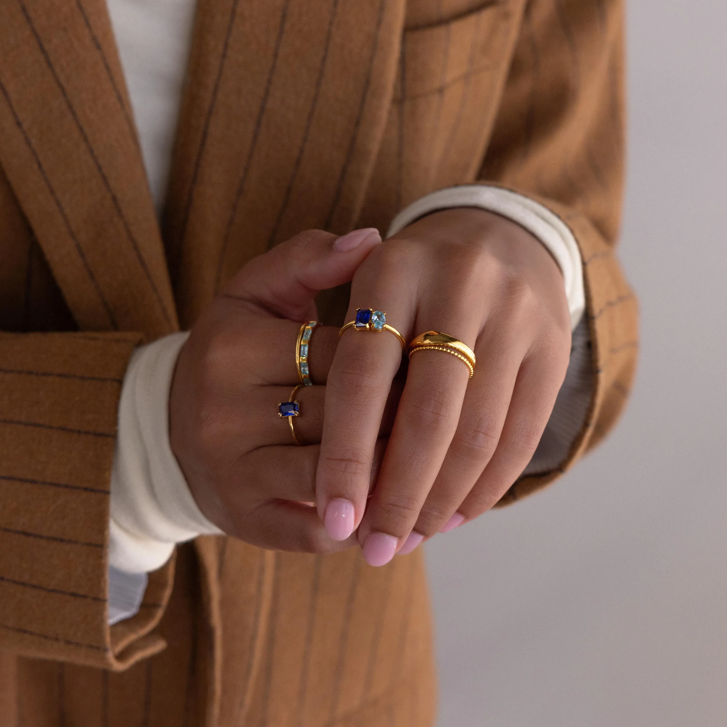 Toi et Moi Oval Birthstone Ring